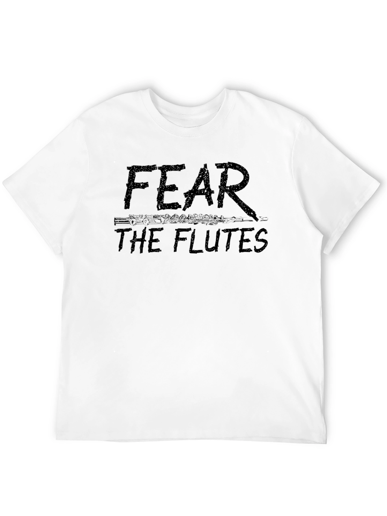 Black Fear The Flutes Black T-Shirt view 12