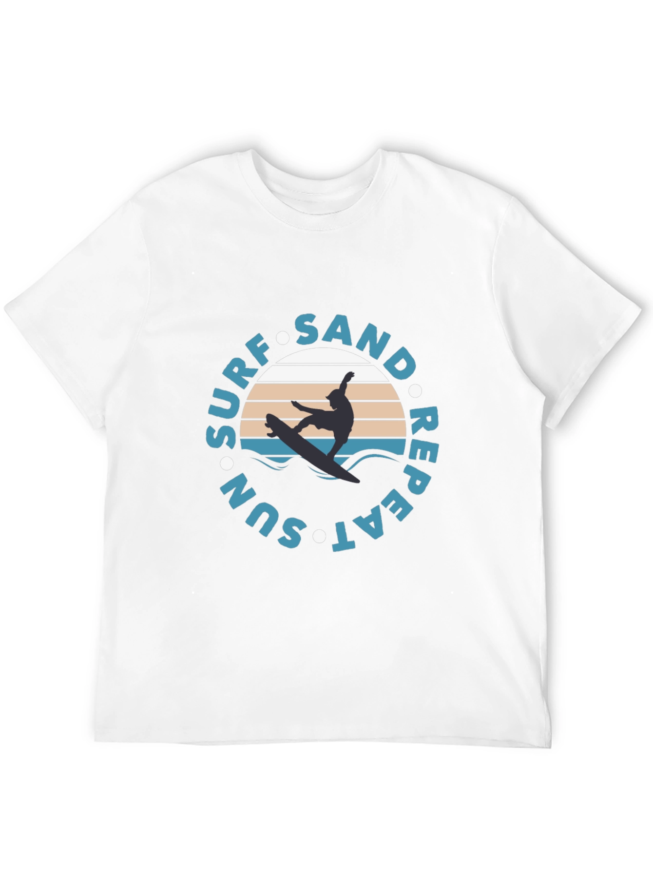 Black Surf Sand Sun Repeat Graphic T-Shirt view 12