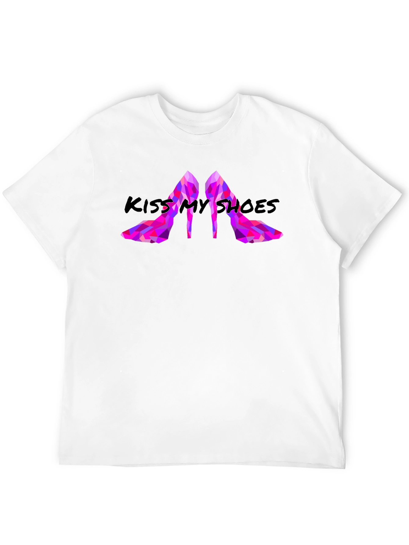Black Kiss My Shoes Graphic Tee - Stylish & Bold view 12