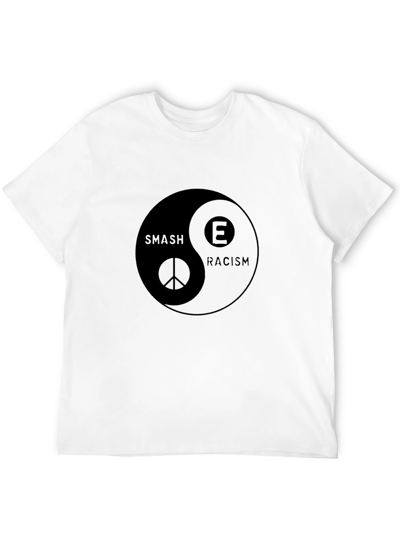 Smash Racism Yin Yang Graphic T-Shirt - 12