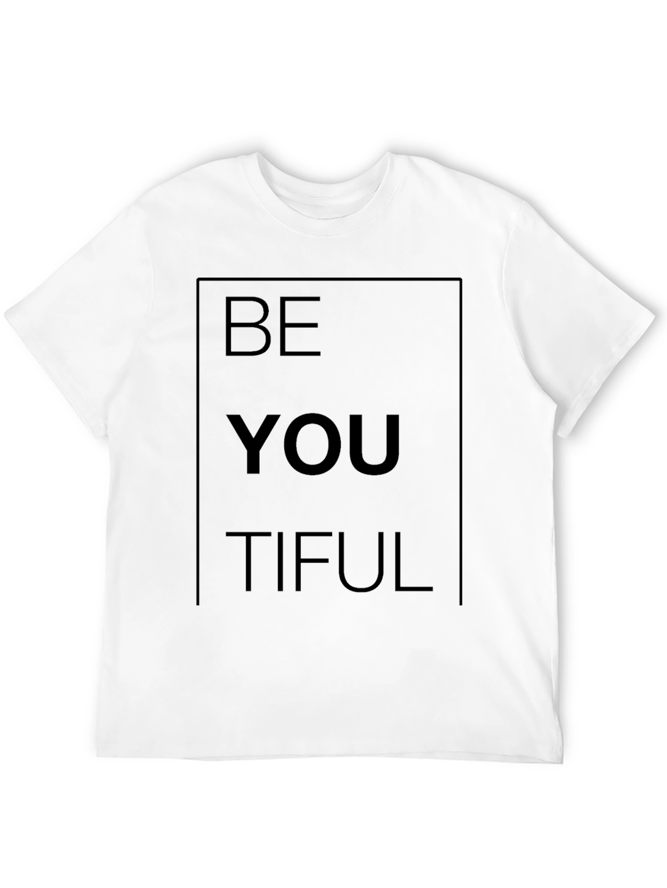 Black Be You Tiful Graphic Tee - Black Casual Shirt view 12