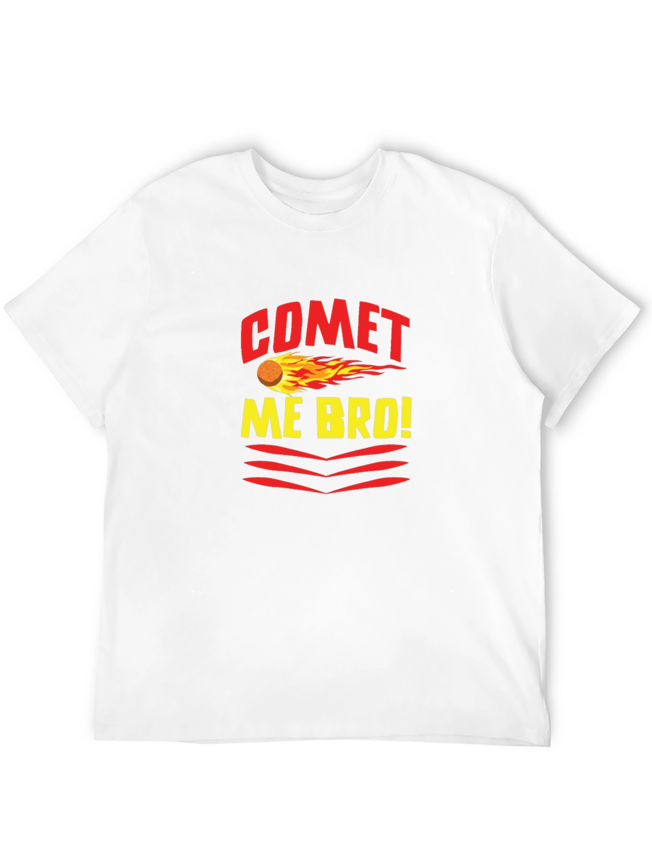 Black Comet Me Bro! Graphic Tee - Trendy Black T-Shirt view 12