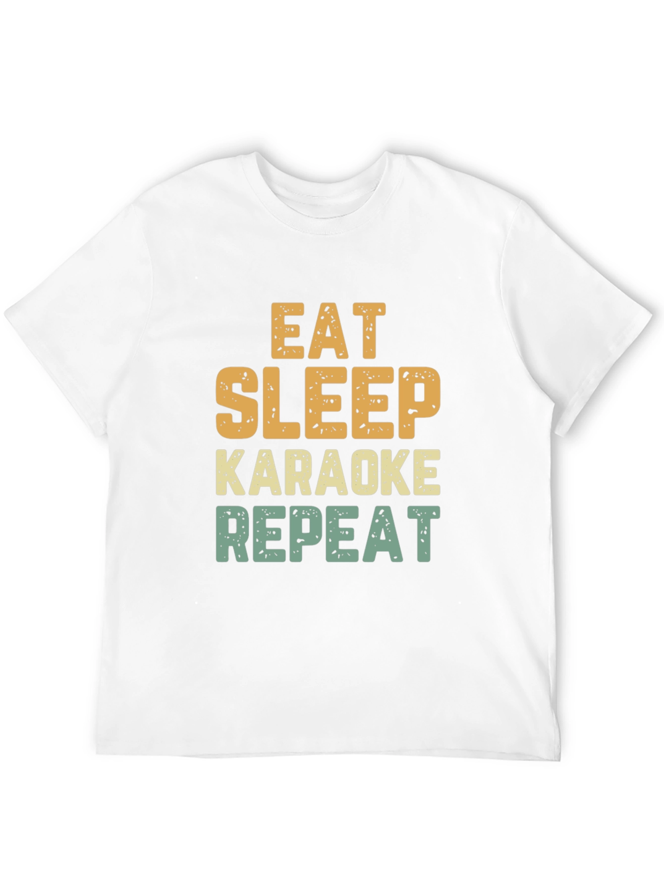 Black Eat Sleep Karaoke Repeat Funny T-Shirt view 12