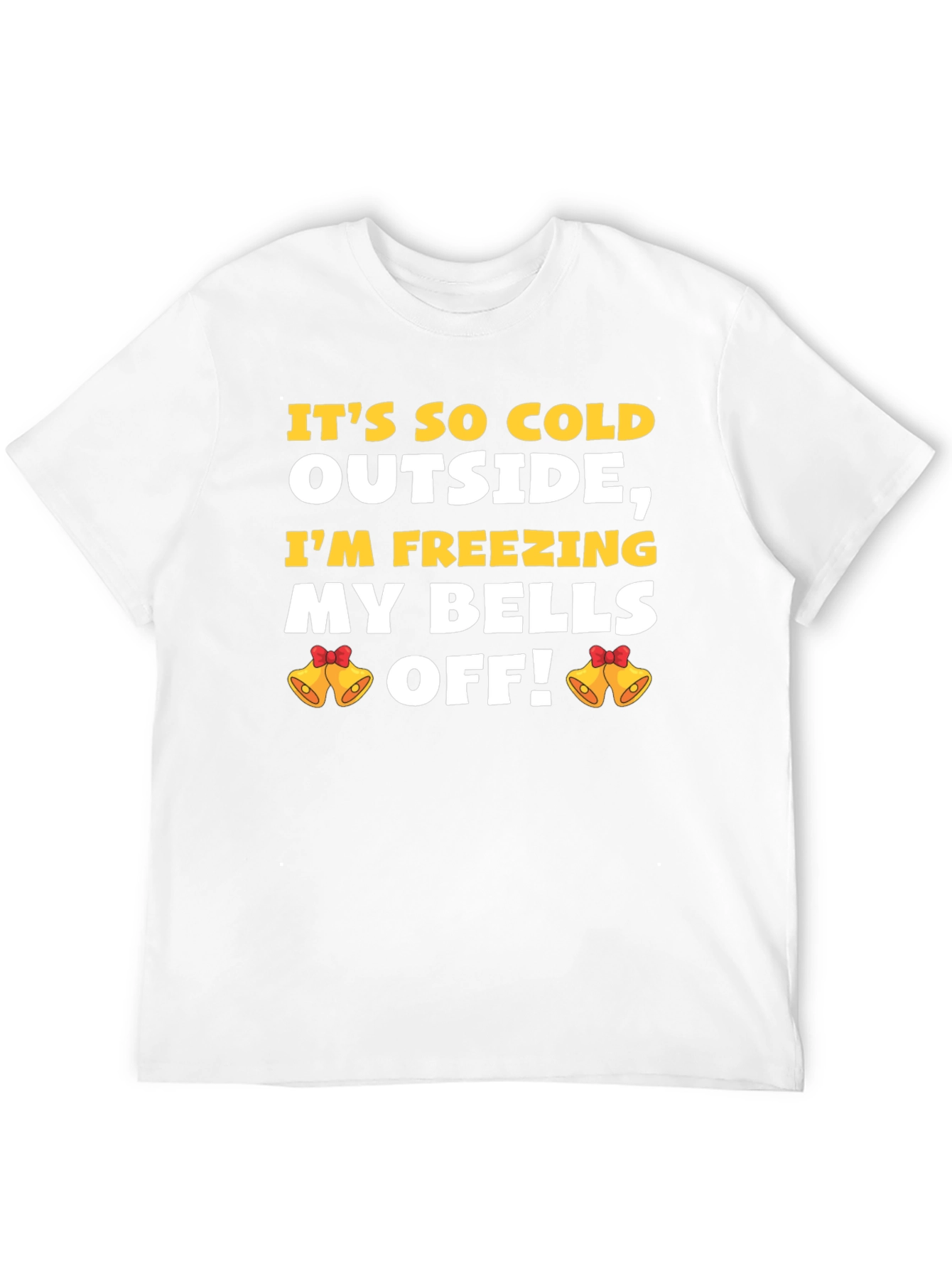 Black Funny Winter T-Shirt: It's So Cold! view 12