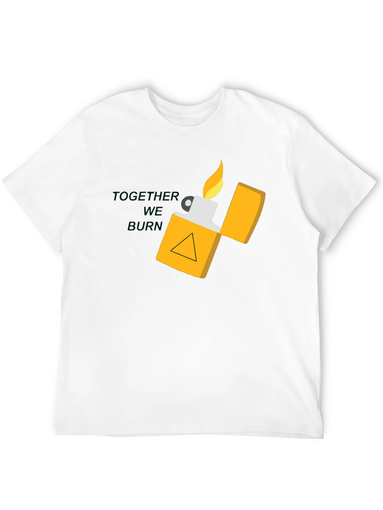 Black Lighter Graphic Tee - Together We Burn Shirt view 12