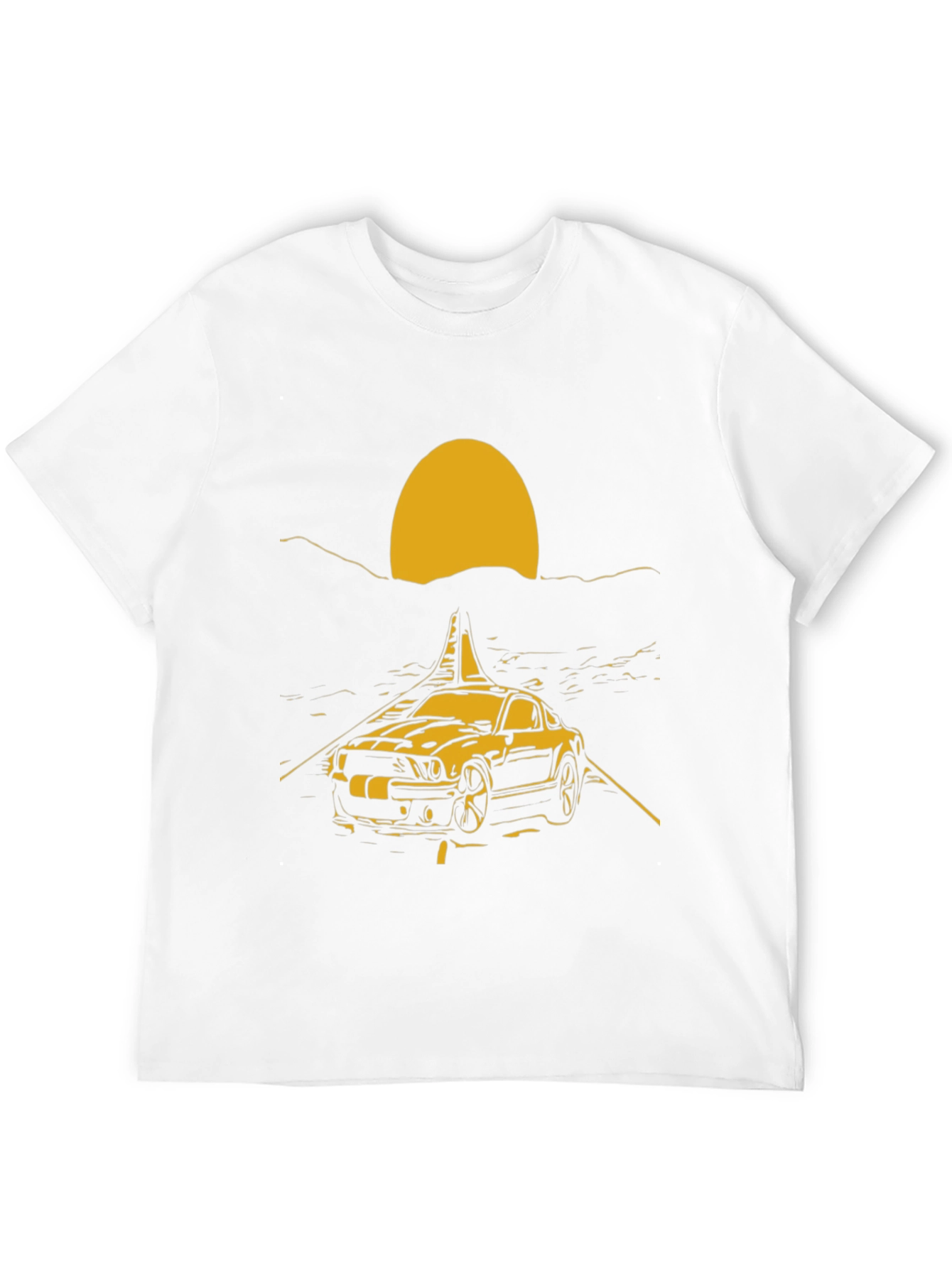 Black Sunset Mustang Graphic Tee - Black view 12