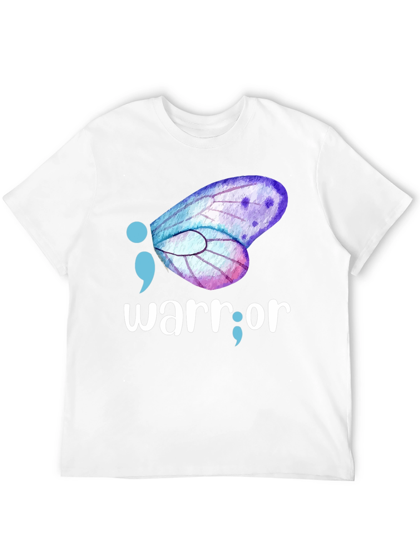 Black Warrior Semipcolon Butterfly Graphic Tee view 12