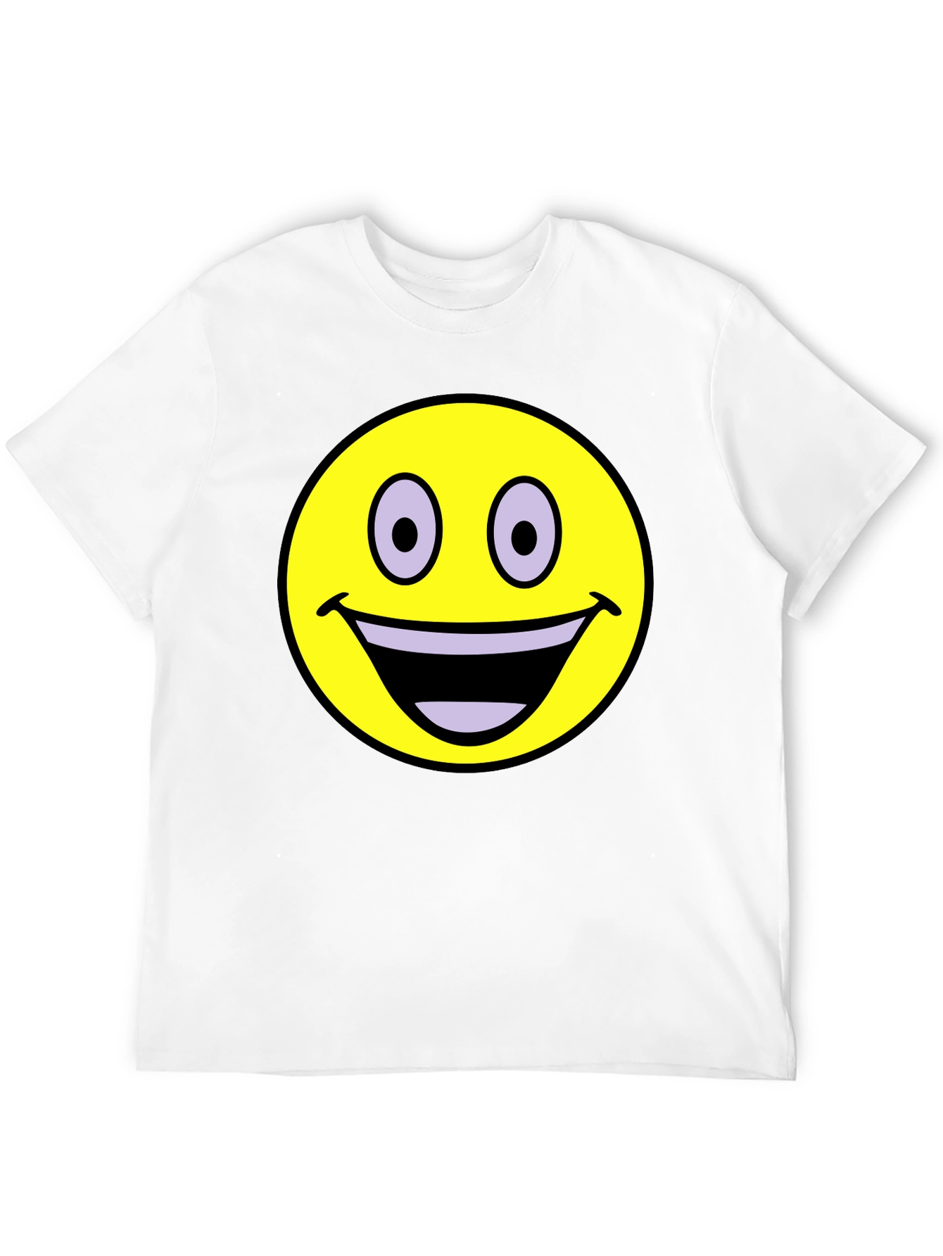 Black Smiley Face Graphic T-Shirt - Black view 12