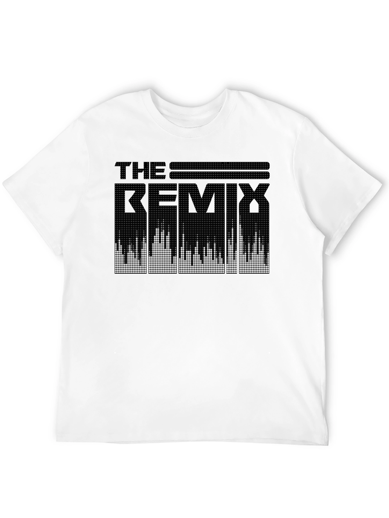 Black The Remix Graphic Tee - Black Cotton Crew Neck T-Shirt view 12