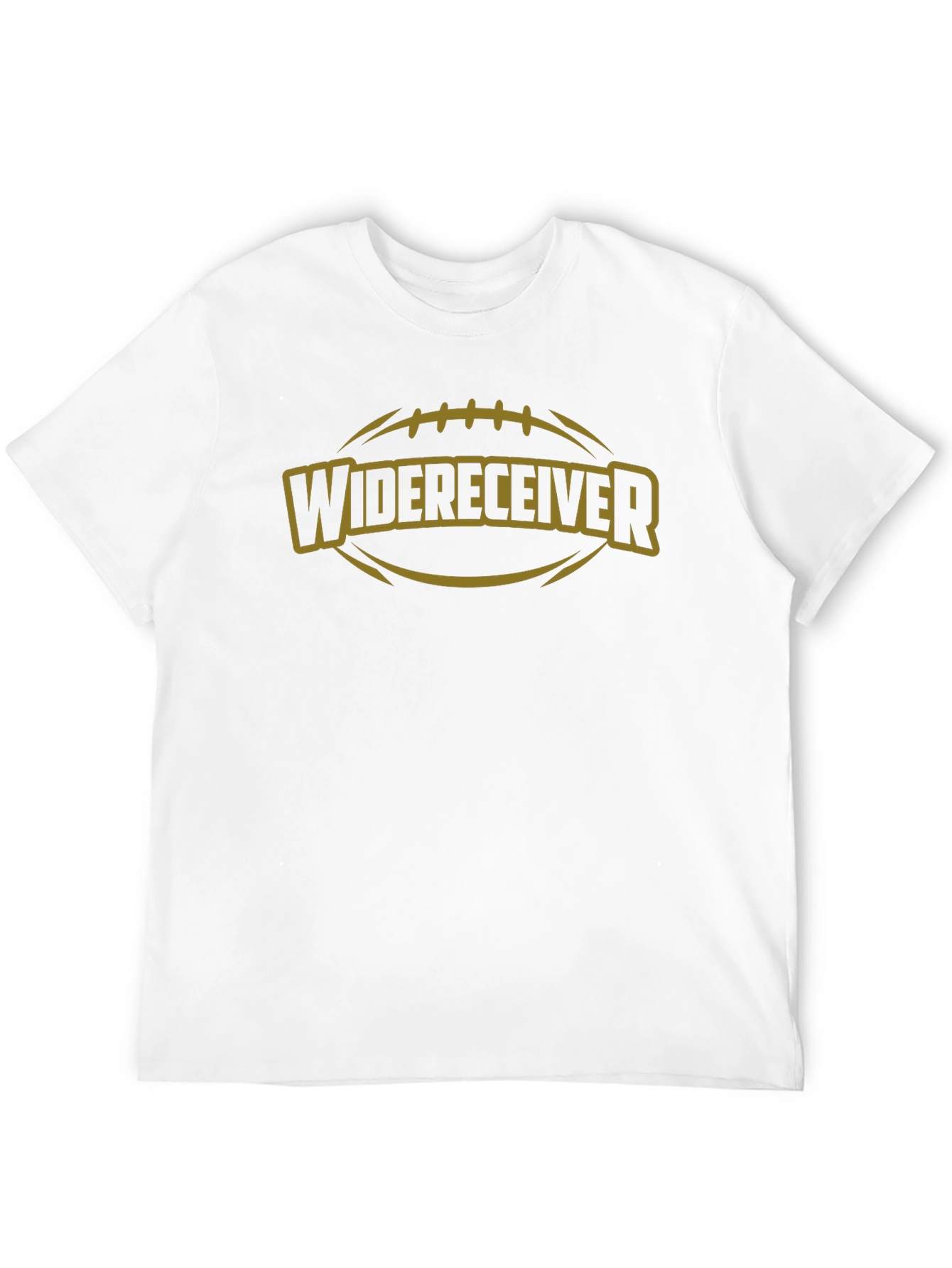 Black Wide Receiver Football Graphic T-Shirt view 12