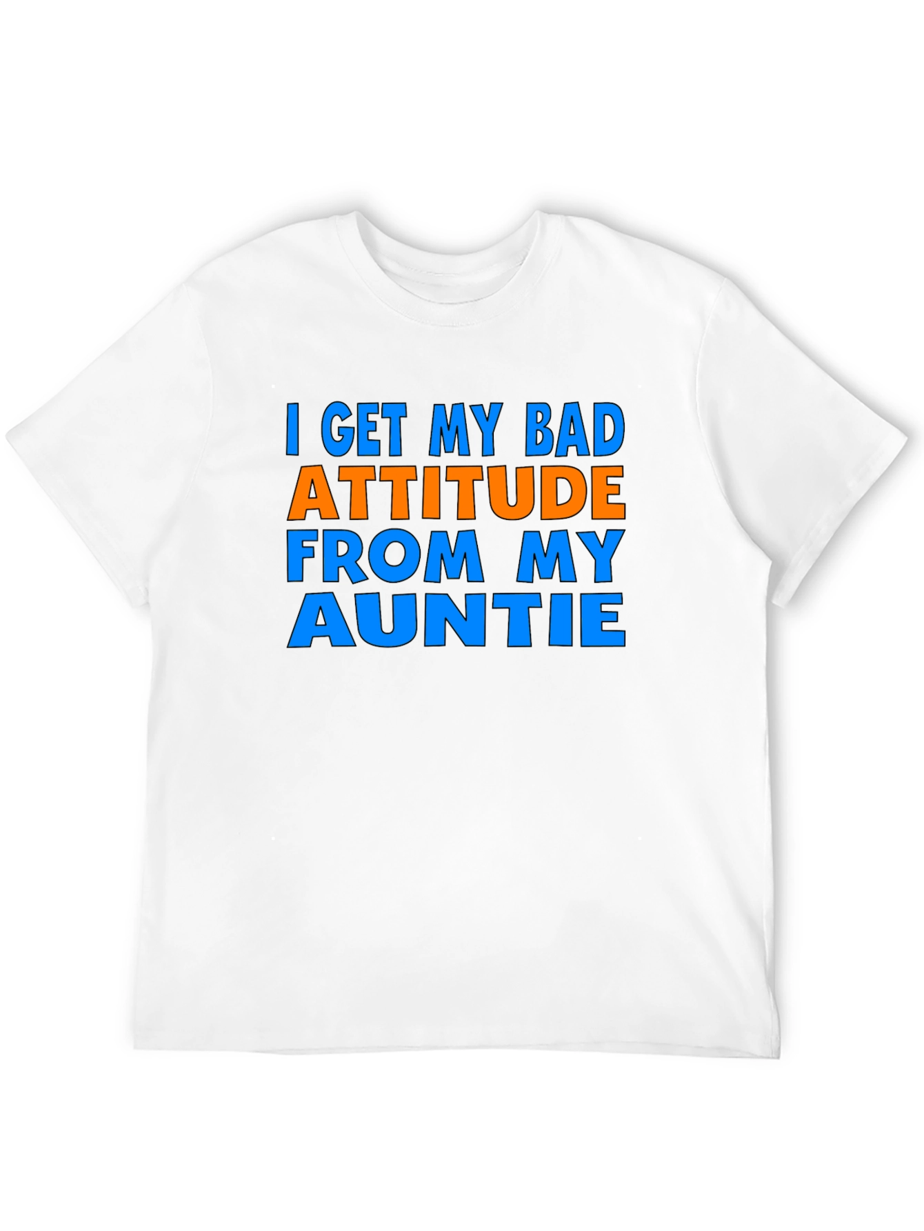 Black Bad Attitude Auntie T-Shirt - Sarcastic Novelty Tee view 12