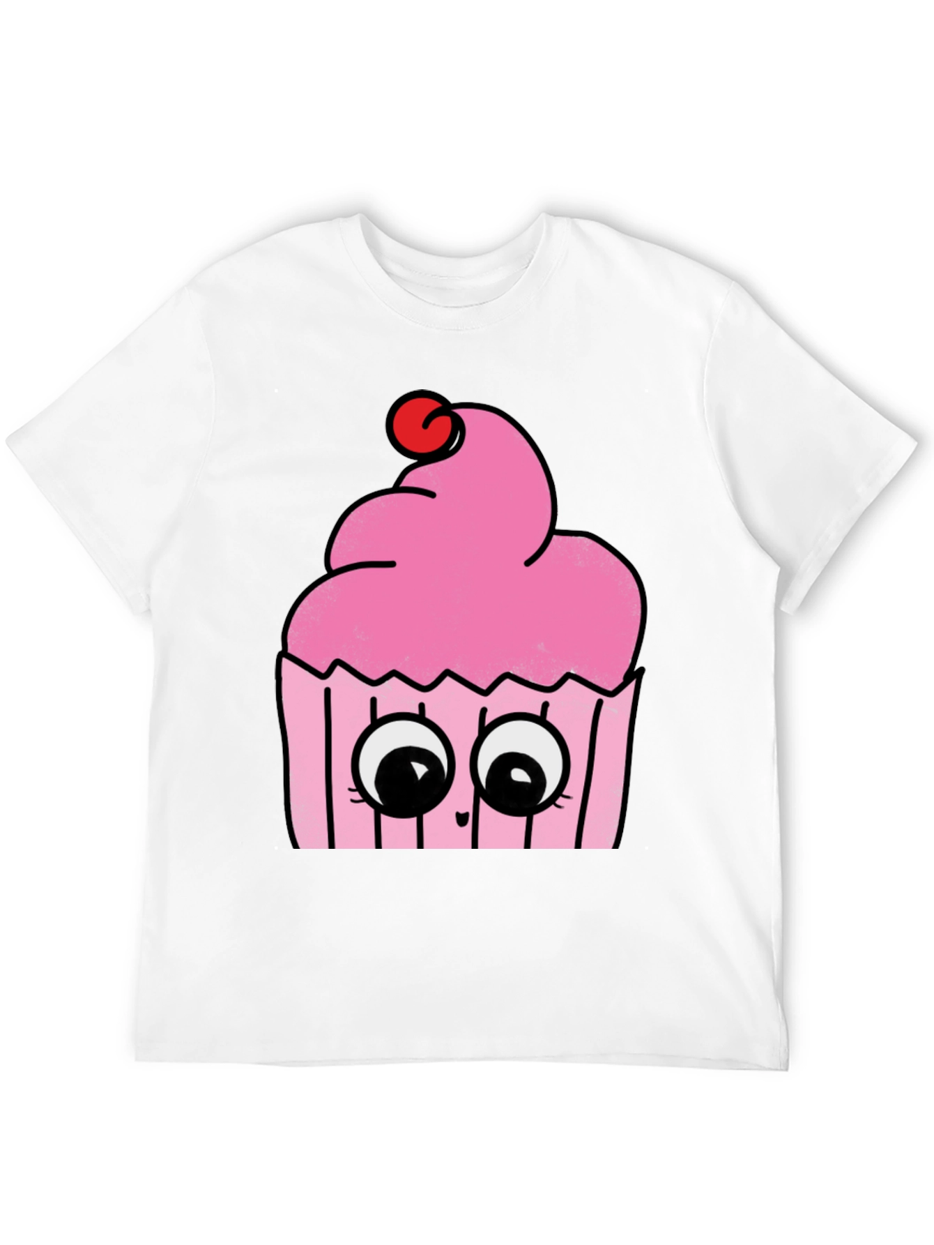 Black Cute Cupcake Graphic Tee - Soft Cotton Comfort view 12