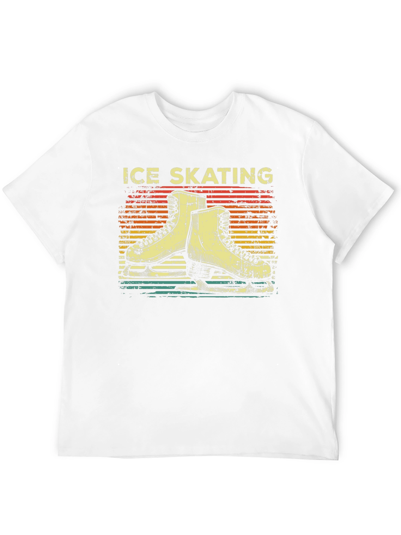 Black Retro Ice Skating T-Shirt view 12