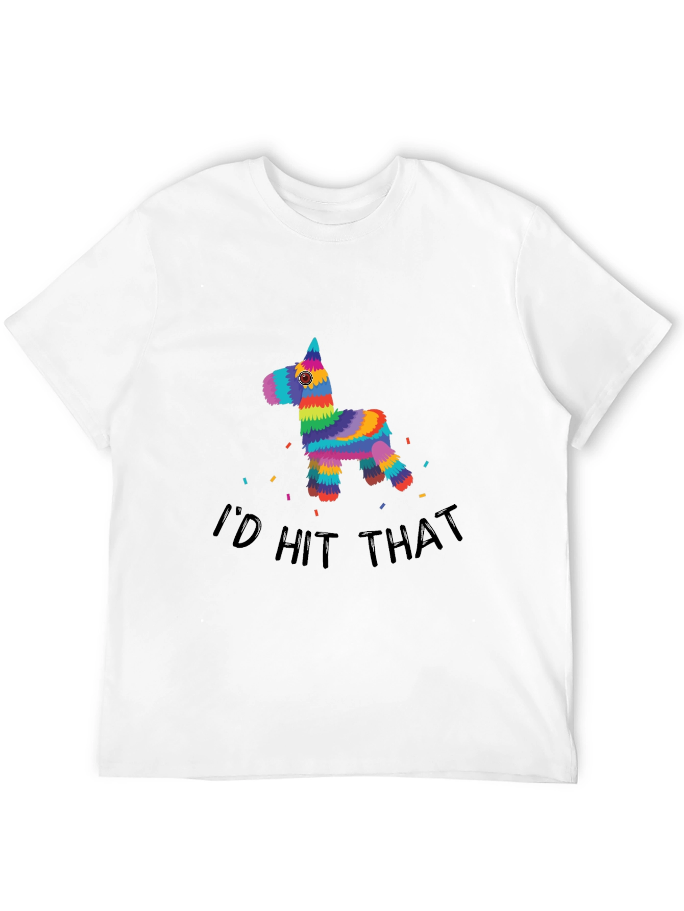 Black I'd Hit That Piñata T-Shirt view 12