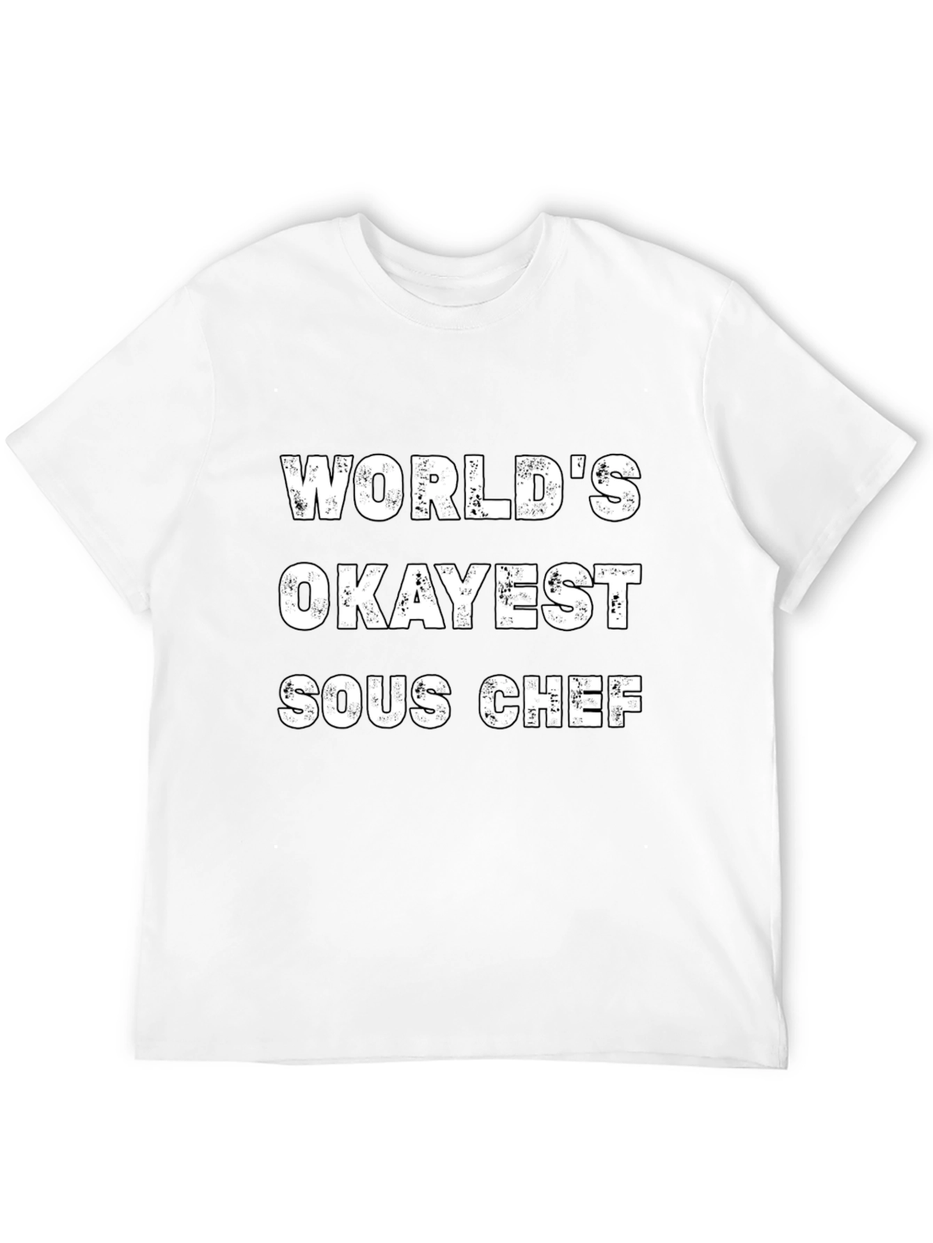 Black World's Okayest Sous Chef T-Shirt view 12