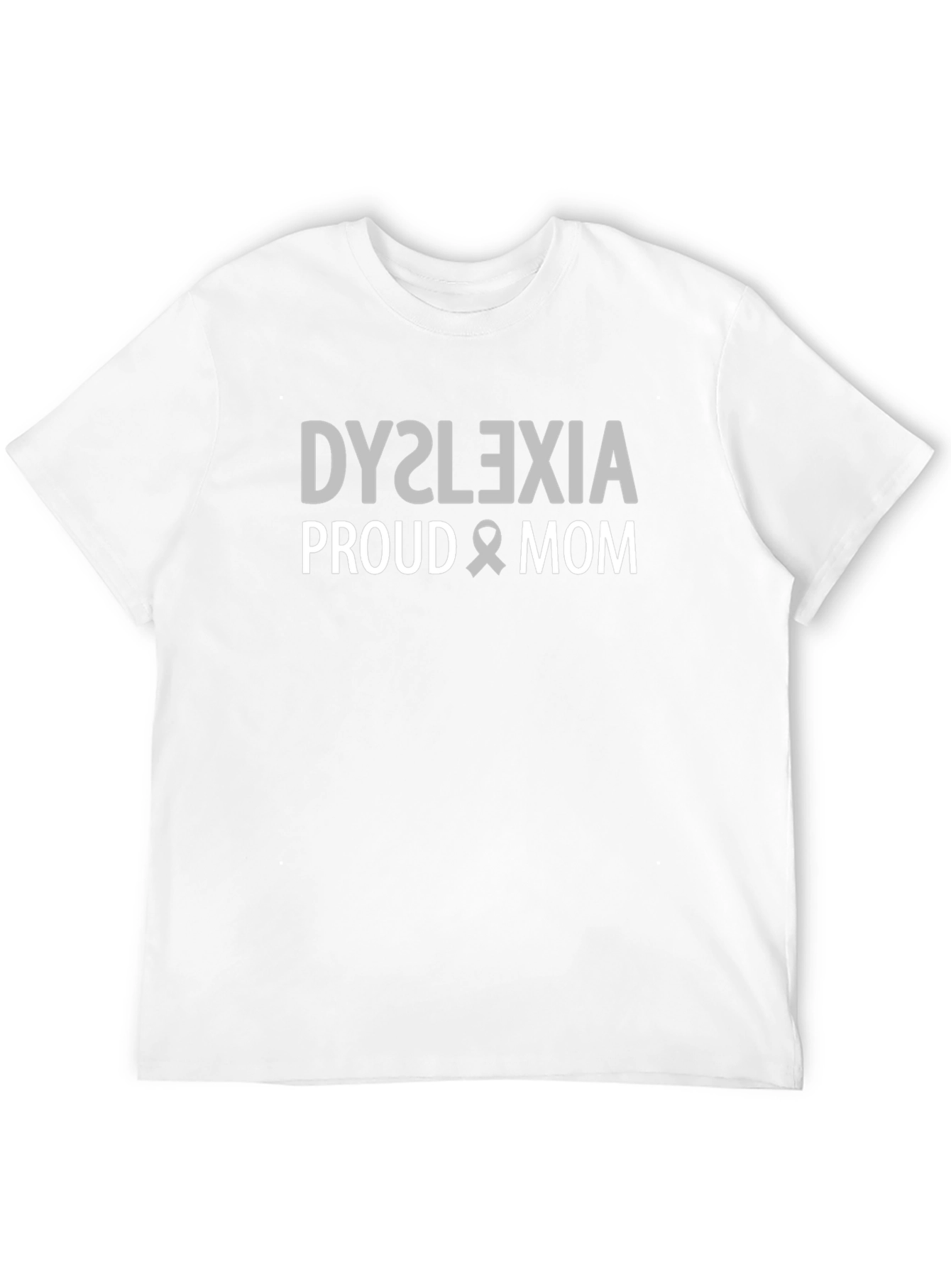 Black Dyslexia Proud Mom Black T-Shirt view 12
