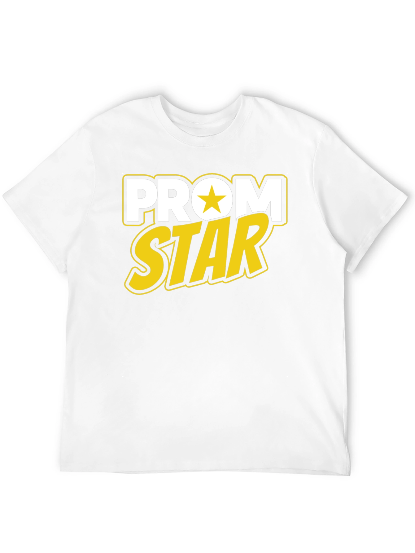 Black Prom Star Graphic Tee - Black Cotton T-Shirt view 12
