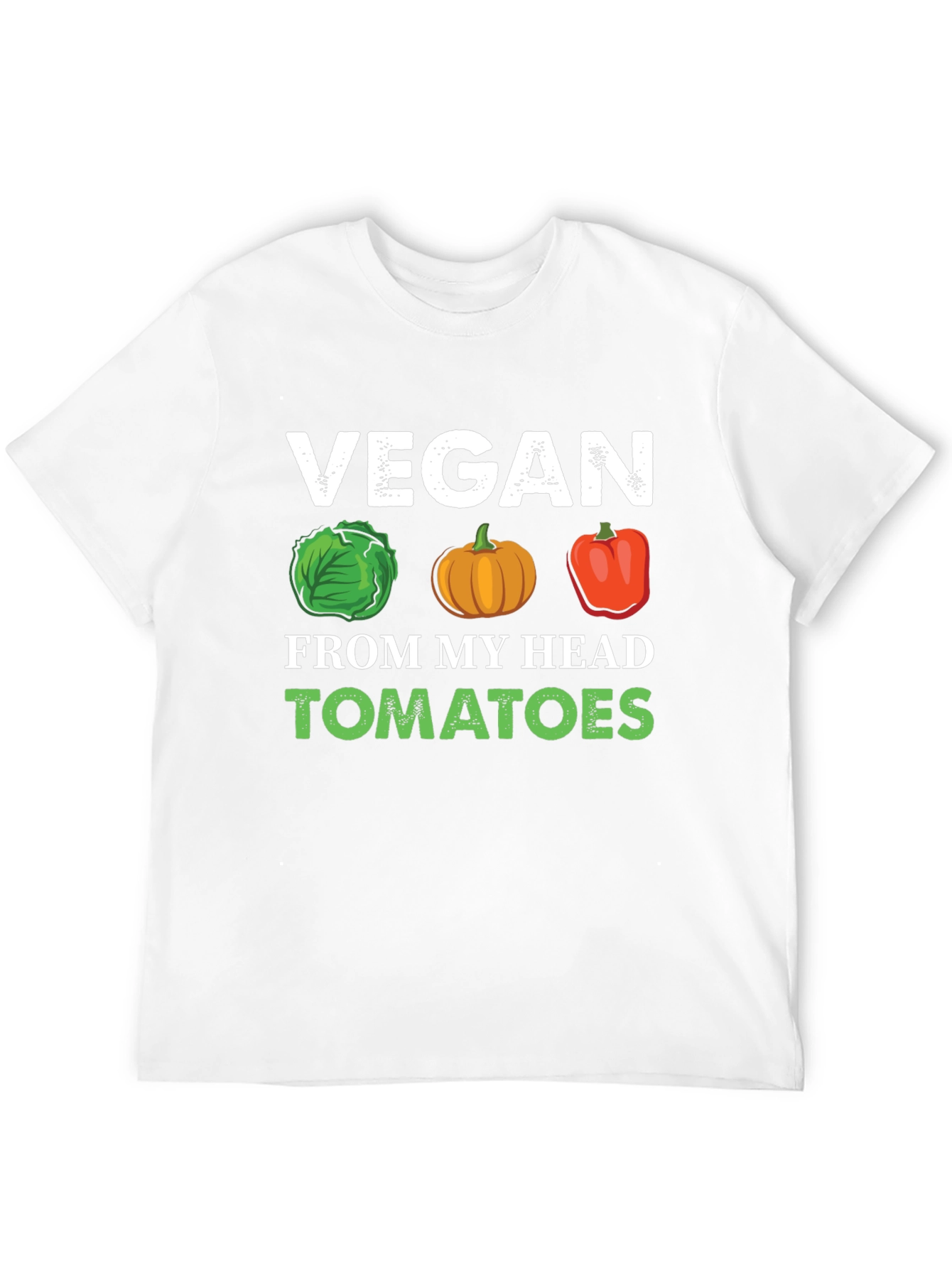 Black Vegan From My Head Tomatoes T-Shirt view 12