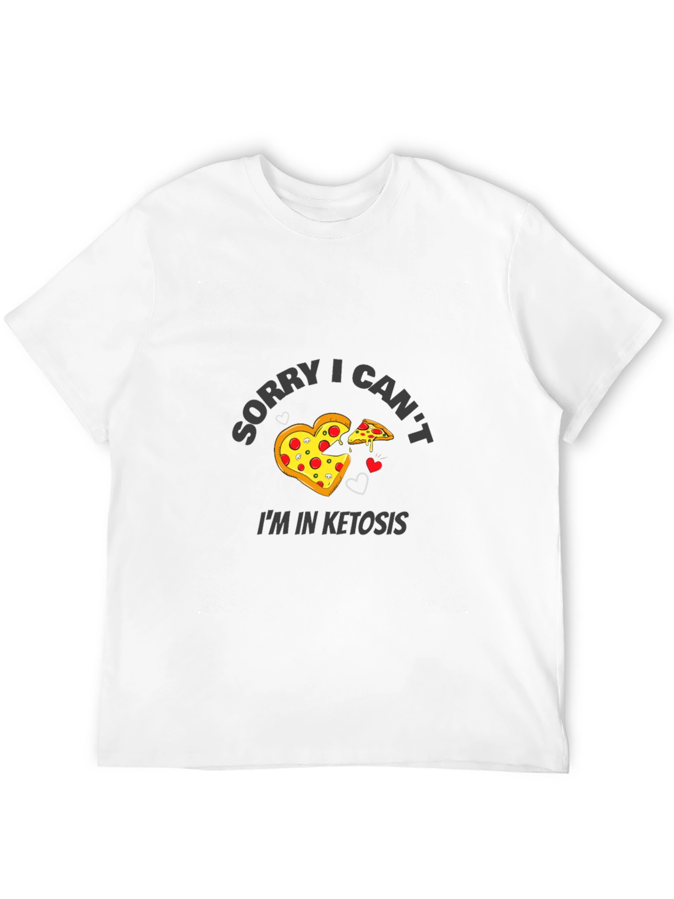 Black Funny Keto Pizza Black T-Shirt view 12