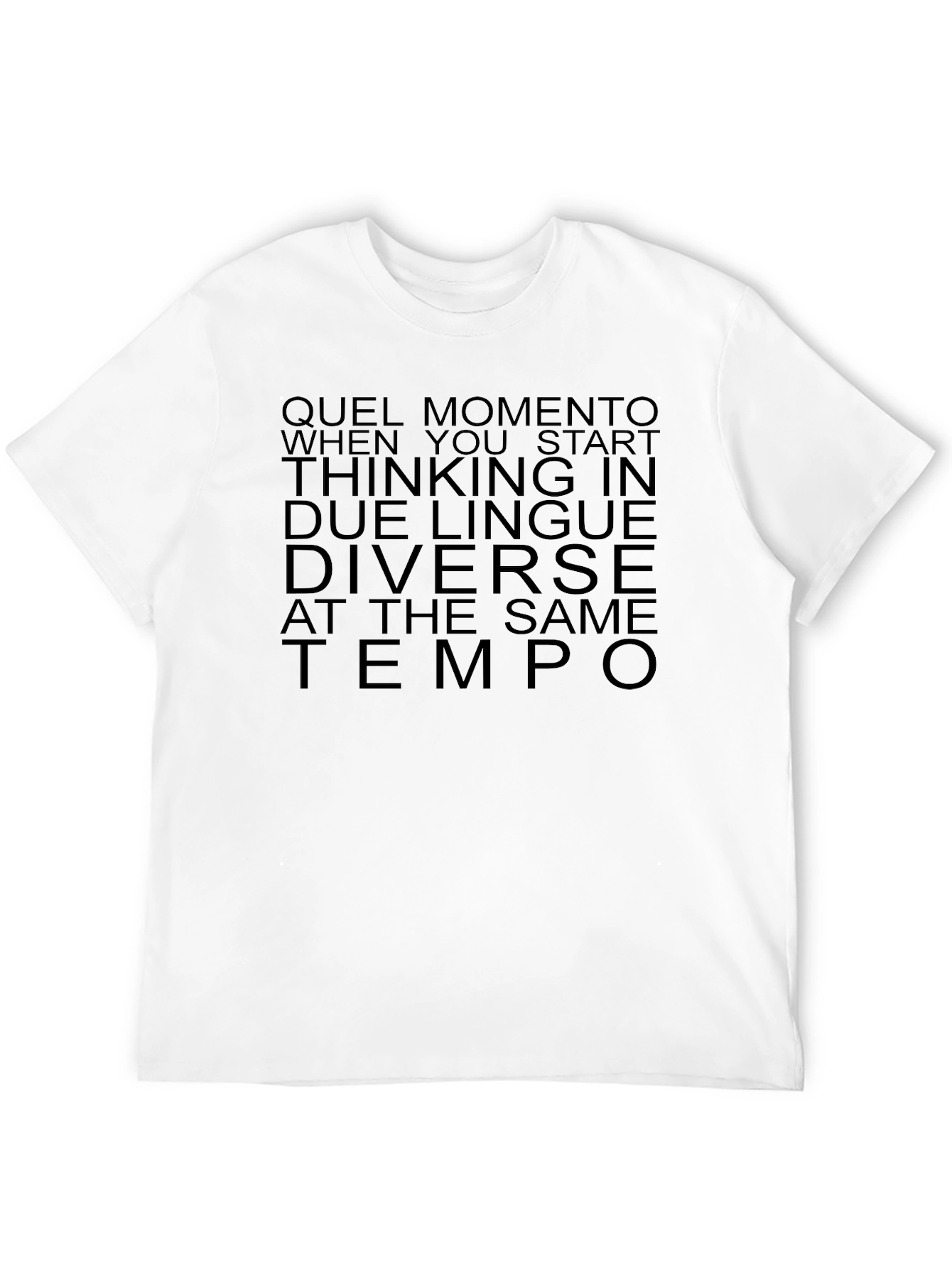 Black Dual Language Black Graphic Tee view 12