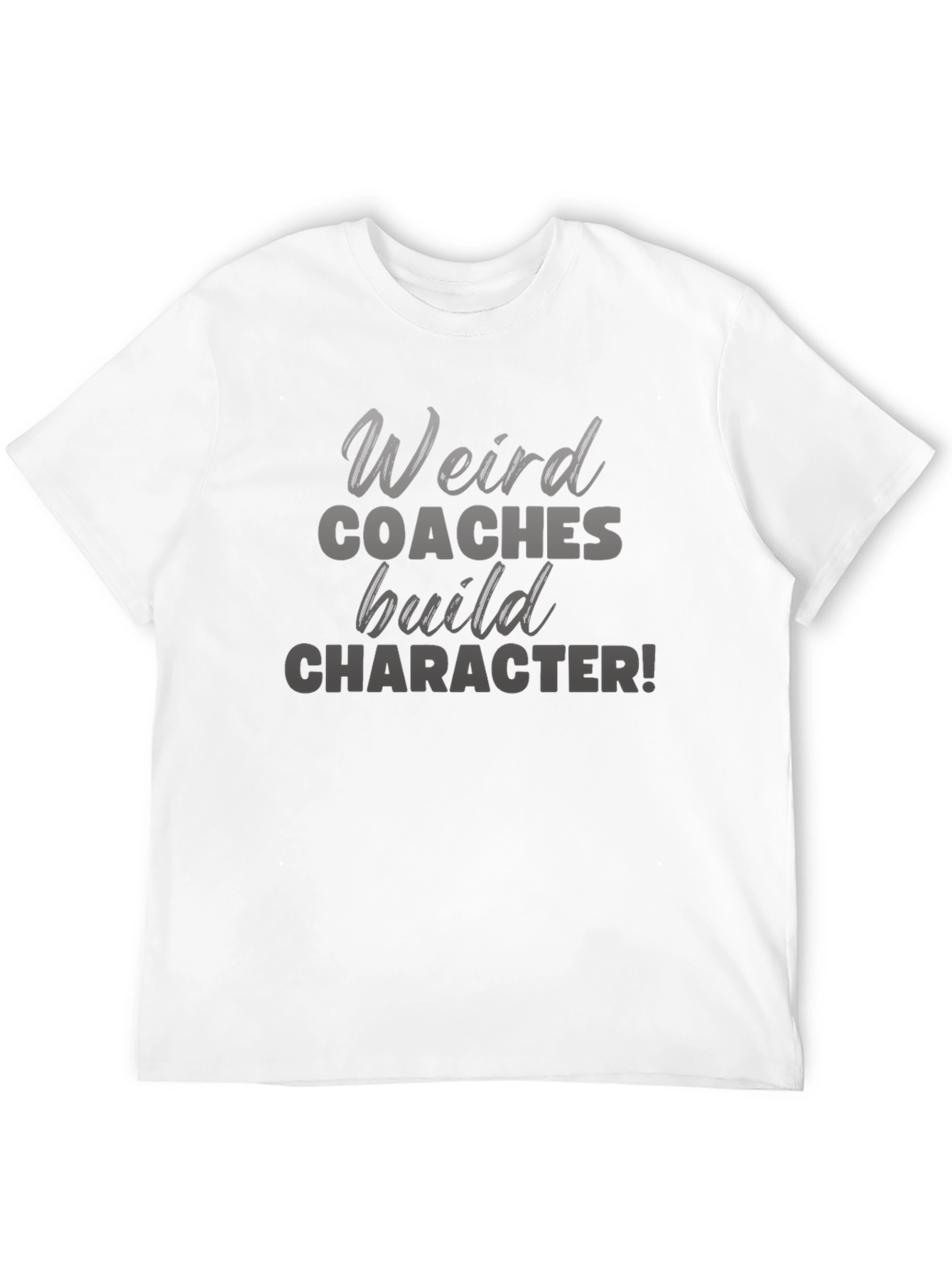 Black Weird Coaches Build Character T-Shirt view 12