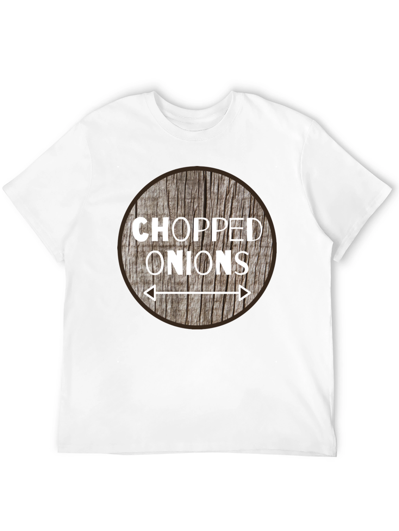 Chopped Onions Graphic Tee - Novelty Food Shirt - 12