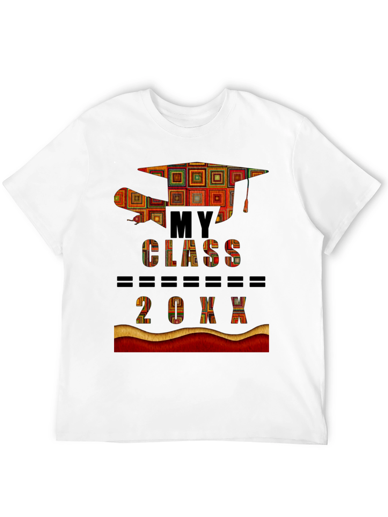 Black Graduation Class of 20XX T-Shirt view 12