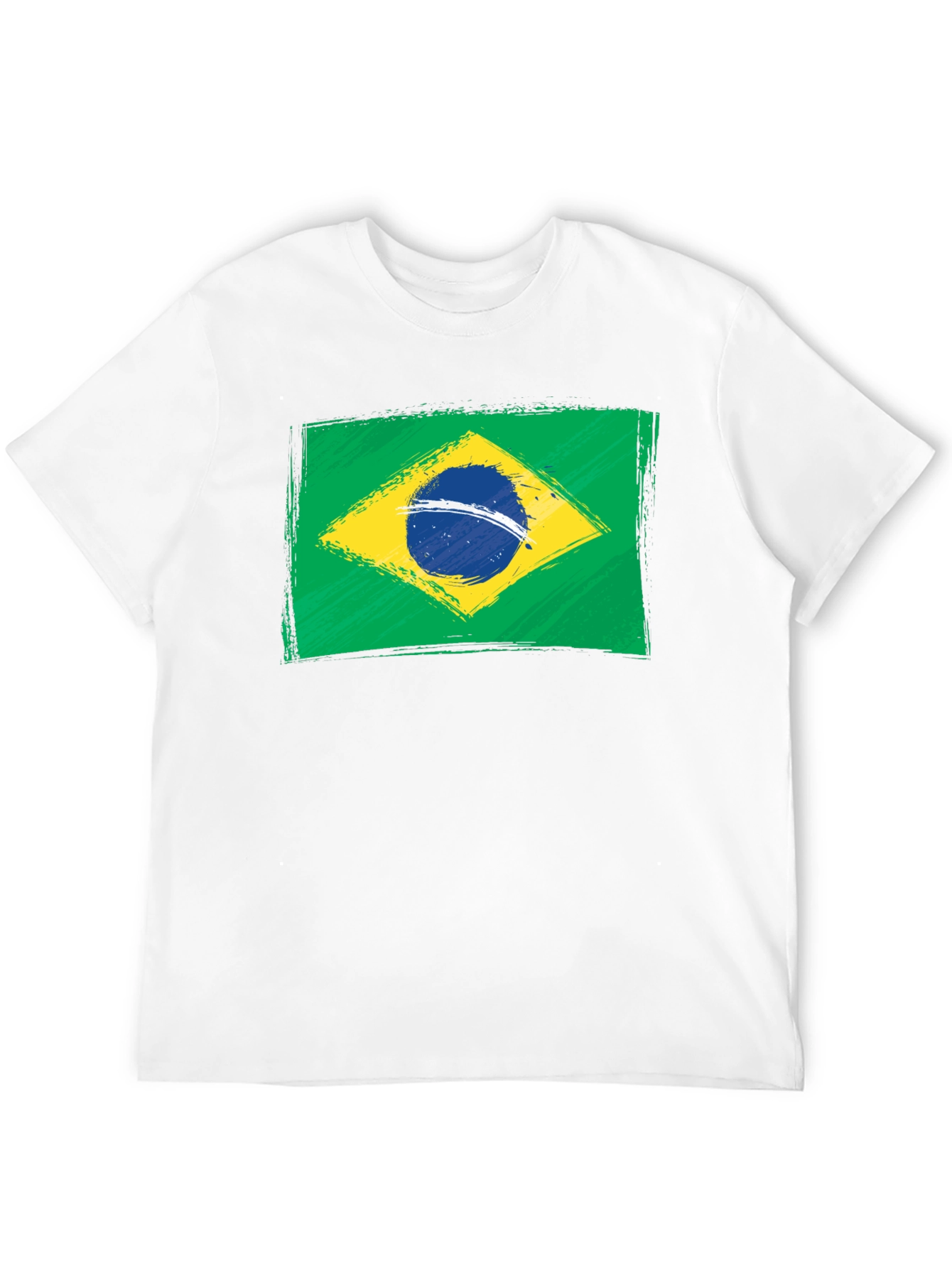 Black Brazil Flag Graphic T-Shirt - Black view 12