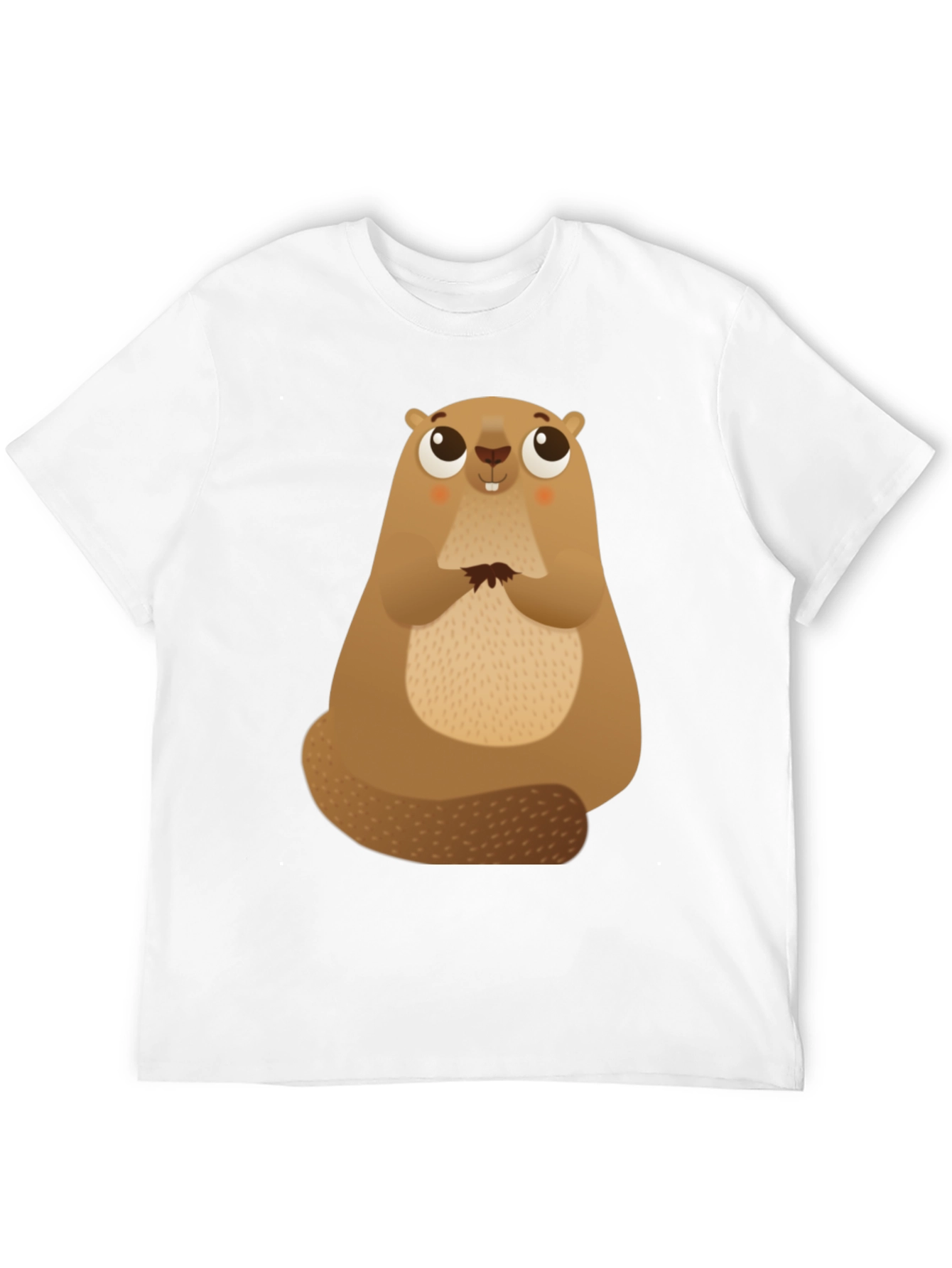 Black Cute Beaver Graphic Tee - Soft Cotton Comfort view 12