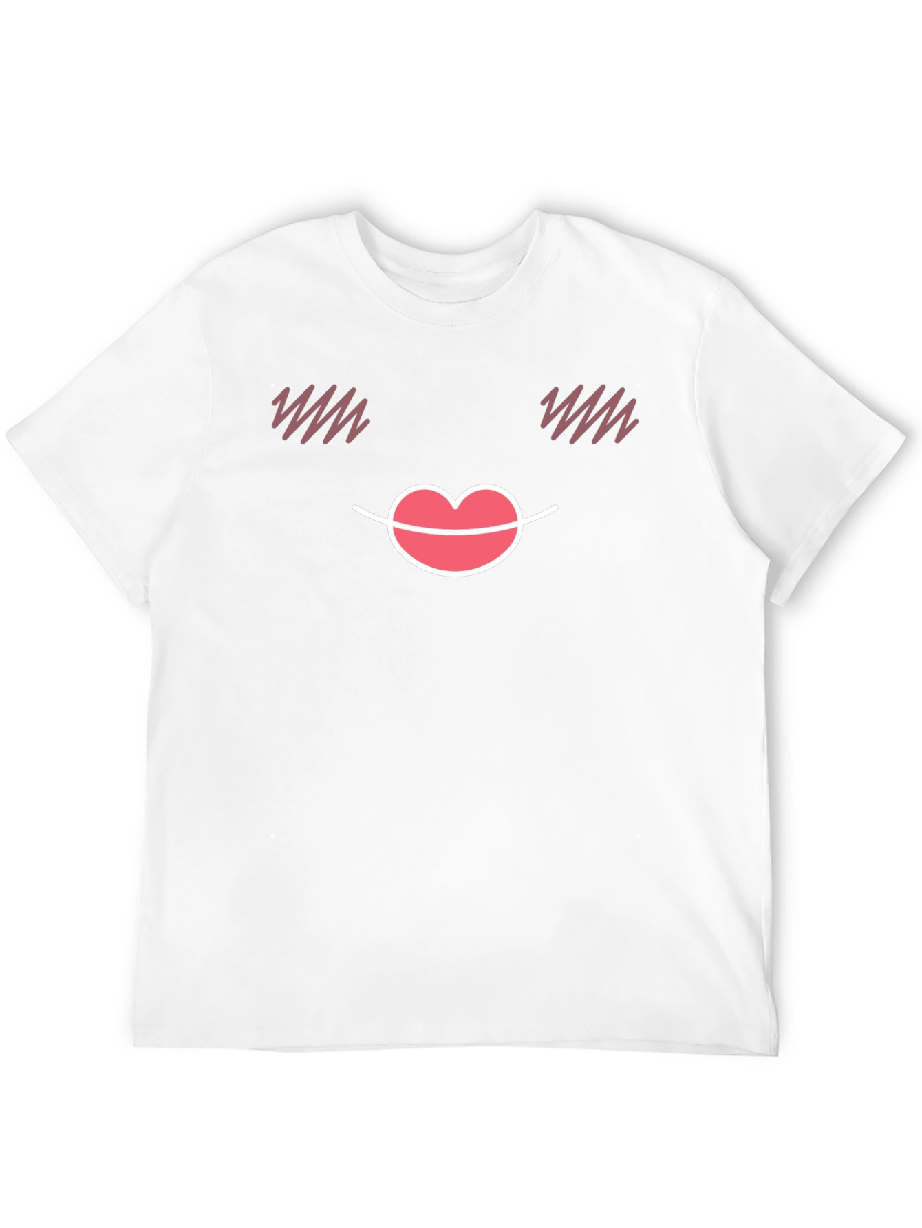 Black Cute Emoji Face Black T-Shirt view 12