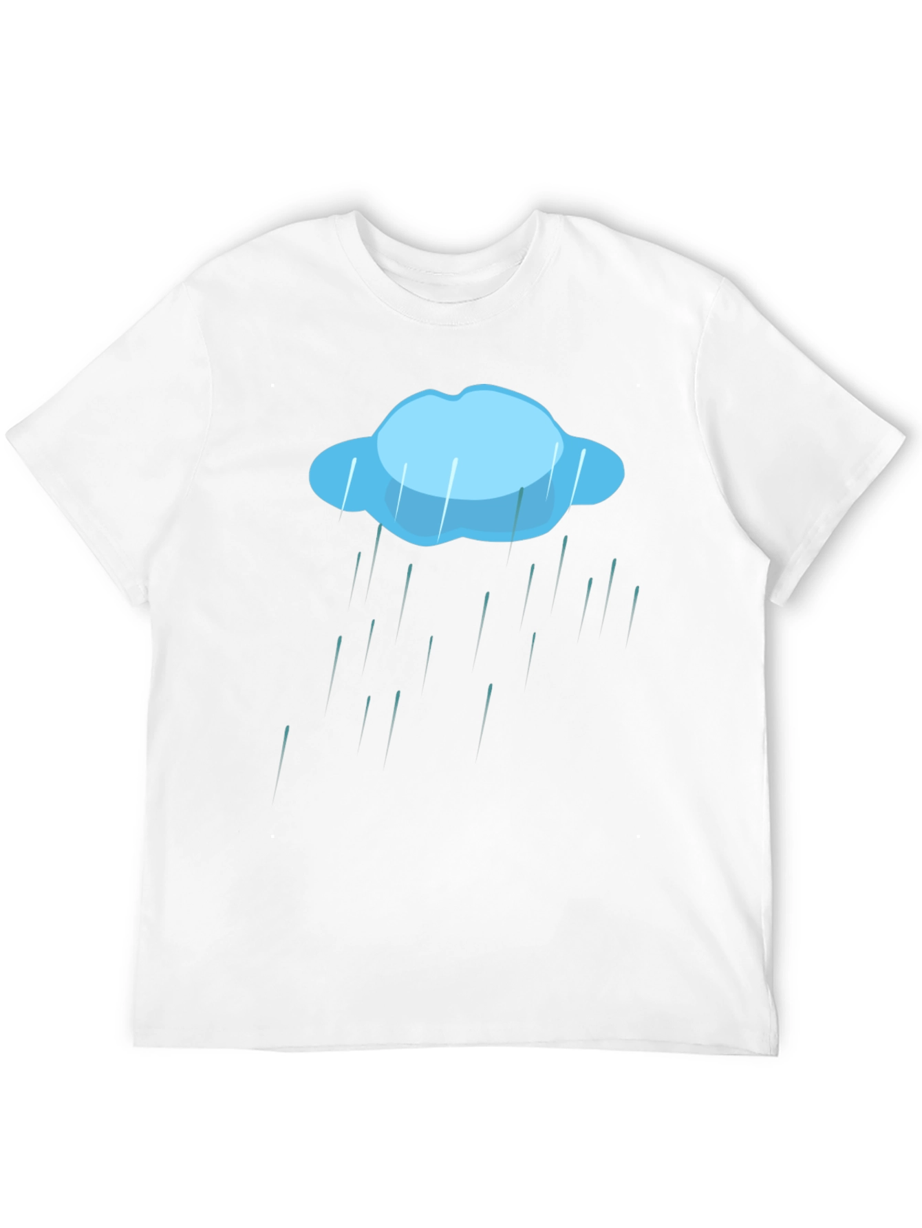 Black Rain Cloud Graphic Tee - Weather T-Shirt view 12