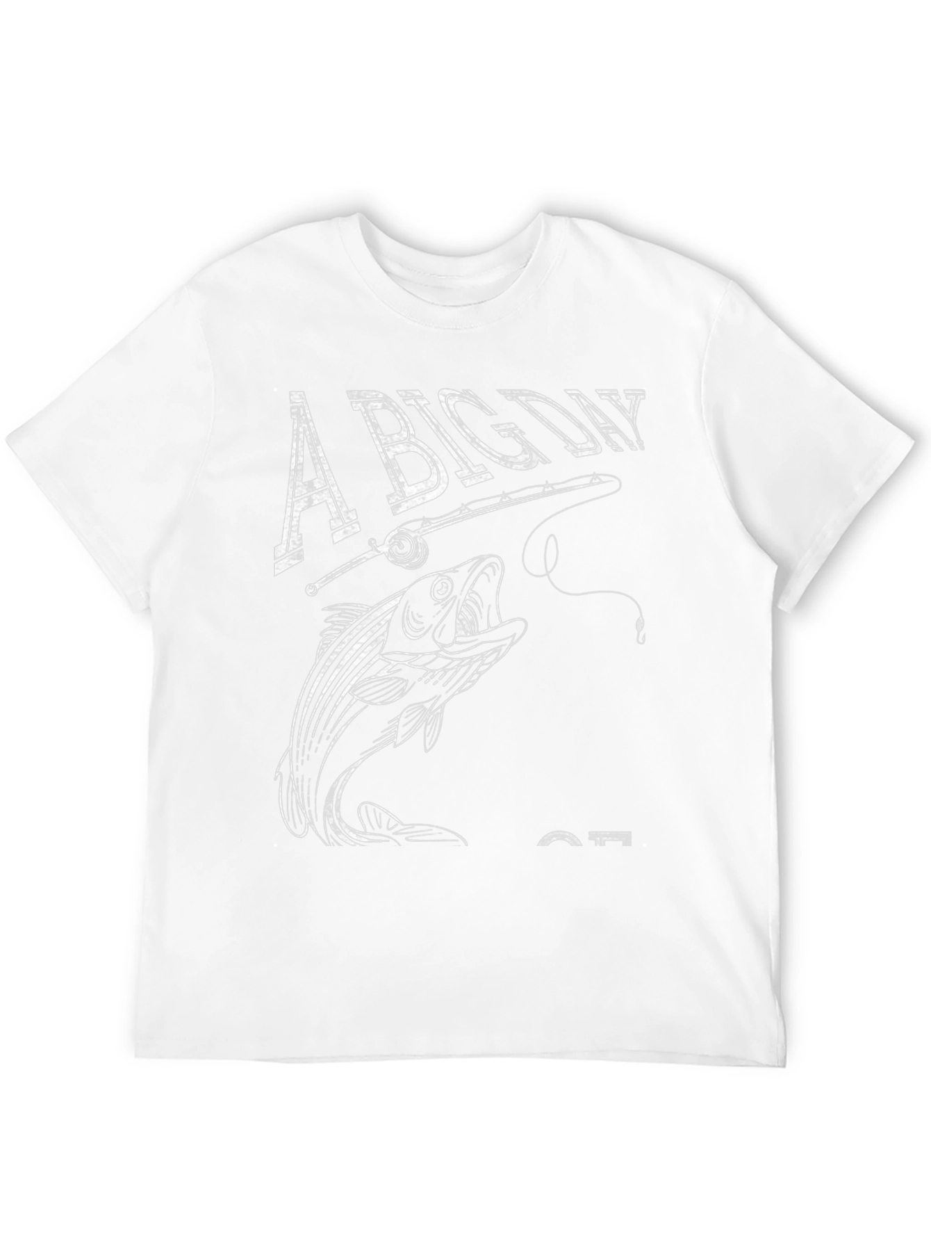 Black A Big Day Fishing T-Shirt - Angler's Catch Tee view 12