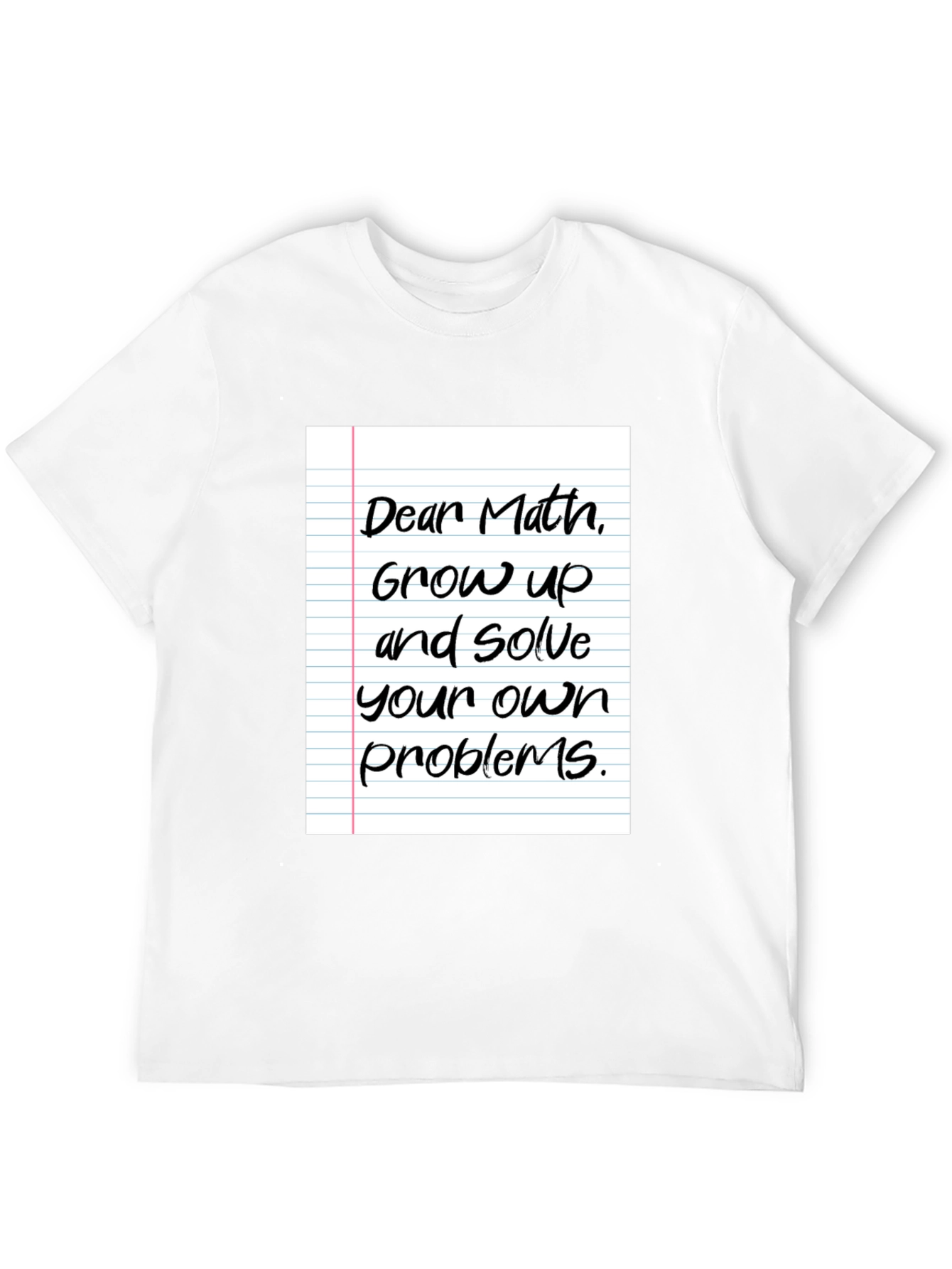 Black Funny Math T-Shirt - Solve Your Own Problems! view 12