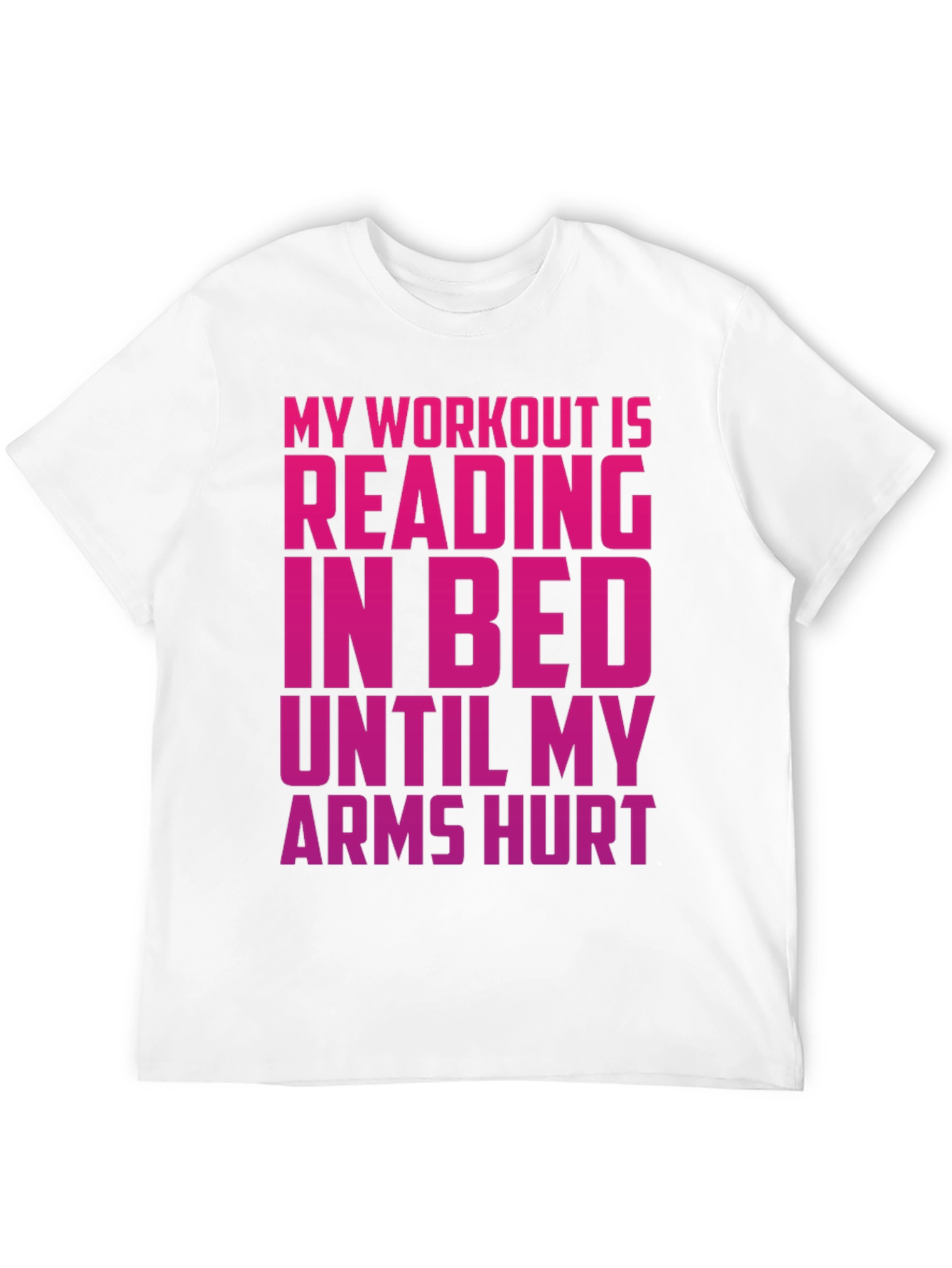 Black Funny Workout T-Shirt - Reading in Bed Tee view 12