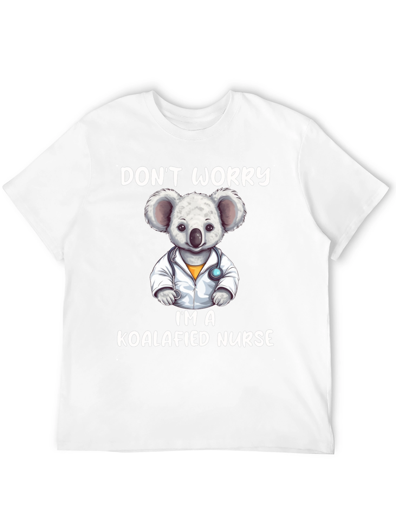 Black Koalafied Nurse Graphic Tee - Cute Koala Design view 12