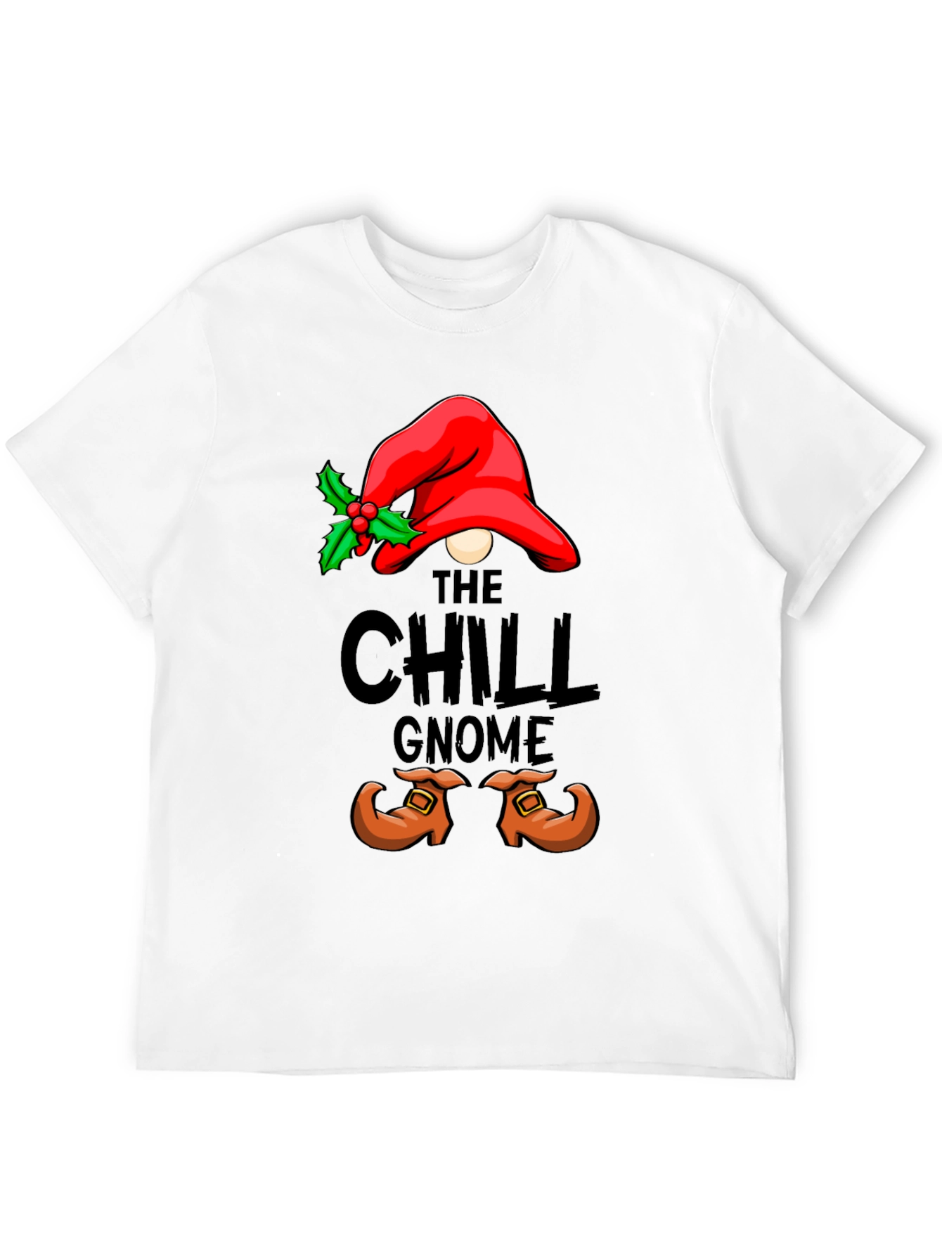 Black Chill Gnome Graphic Tee - Holiday Humor view 12