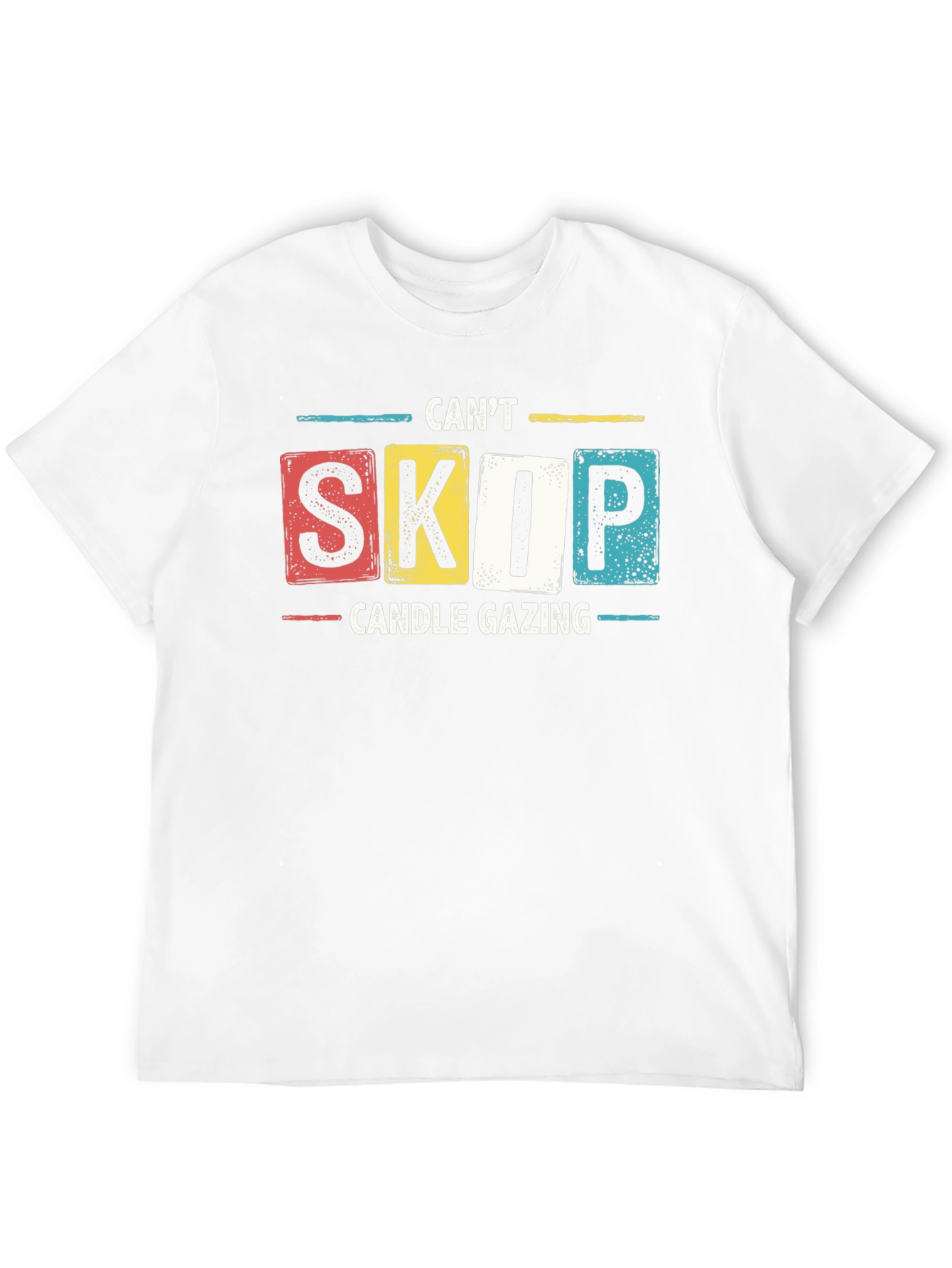 Black Can't Skip Candle Gazing T-Shirt - Novelty Graphic Tee view 12