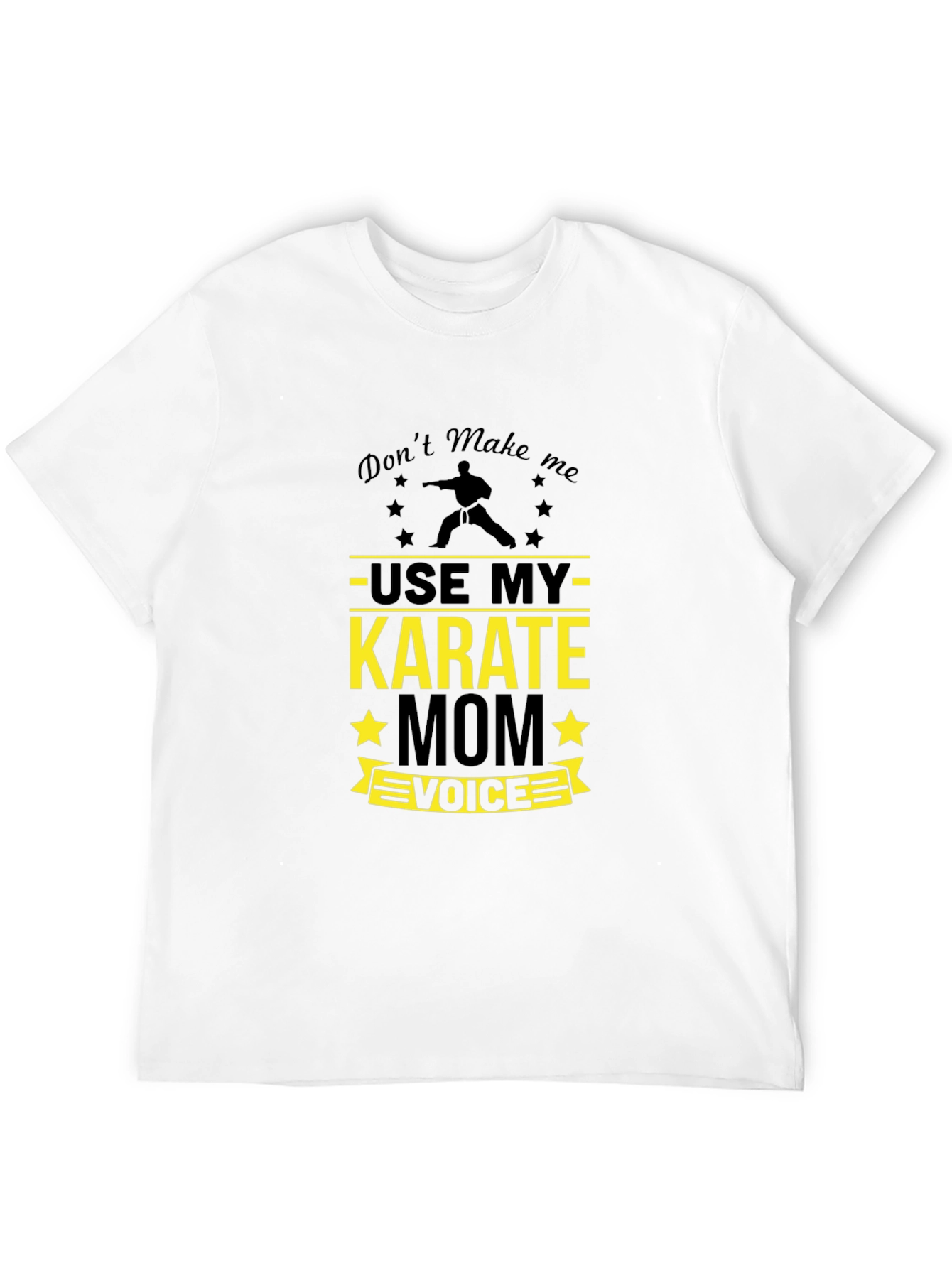 Black Karate Mom T-Shirt - Use My Voice view 12