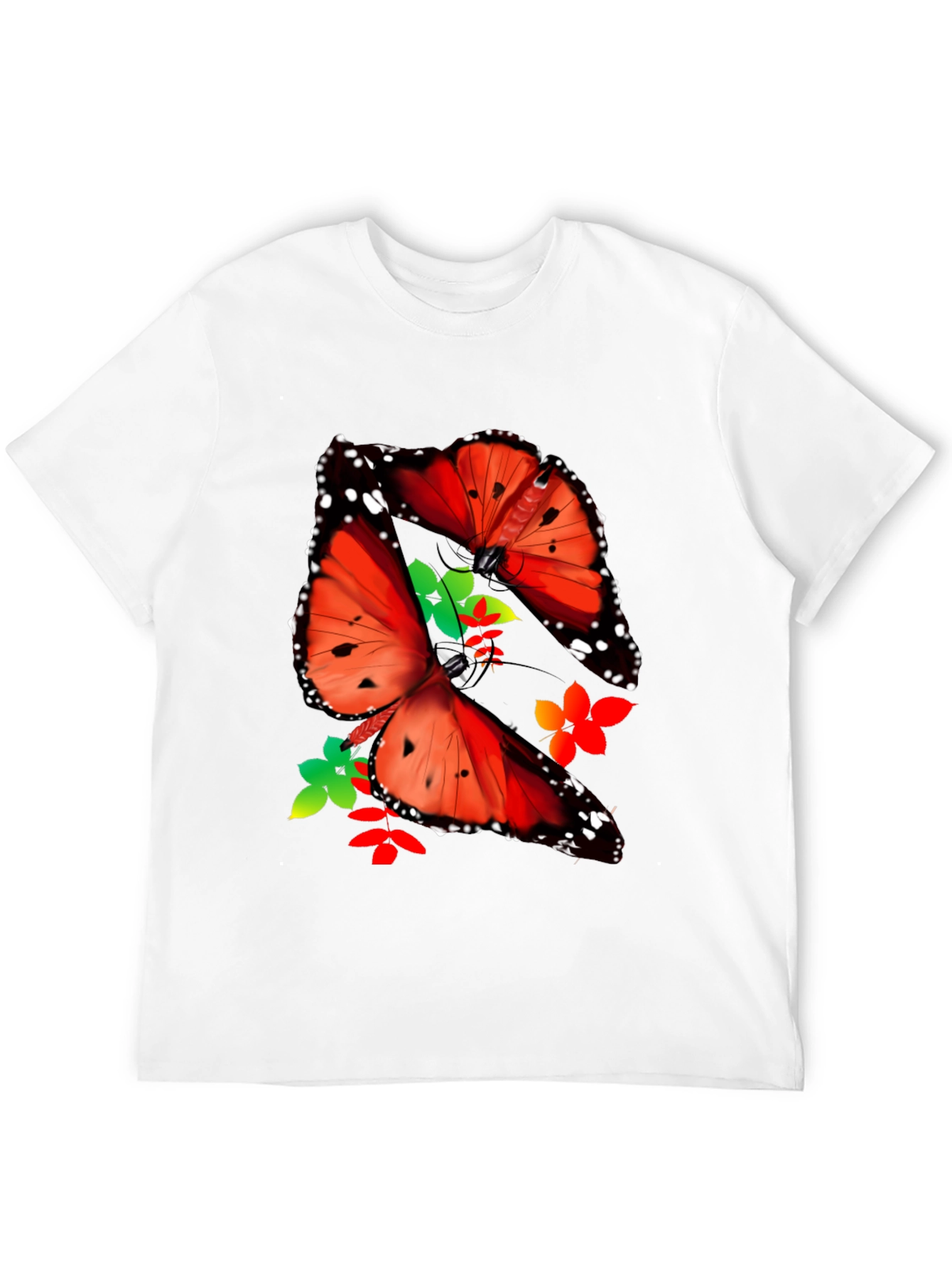 Black Butterfly Graphic Print T-Shirt view 12