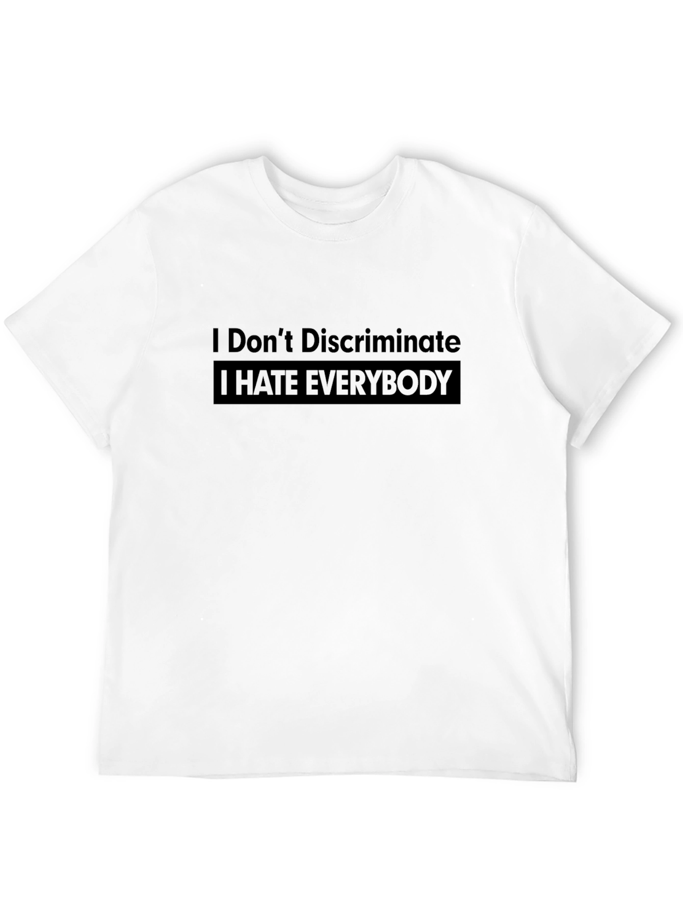 Black I Hate Everybody Graphic Tee view 12