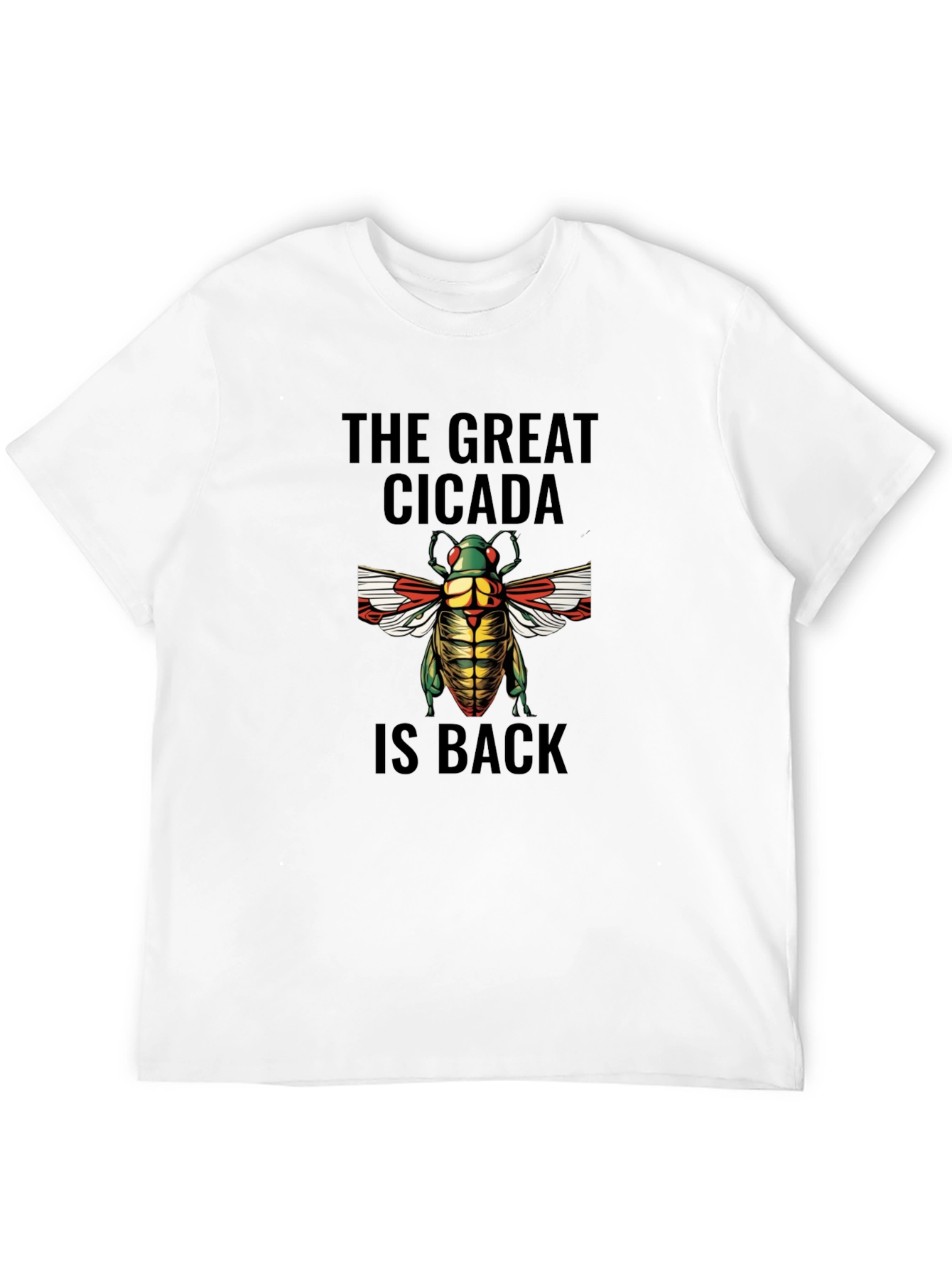 Black The Great Cicada is Back Graphic T-Shirt view 12