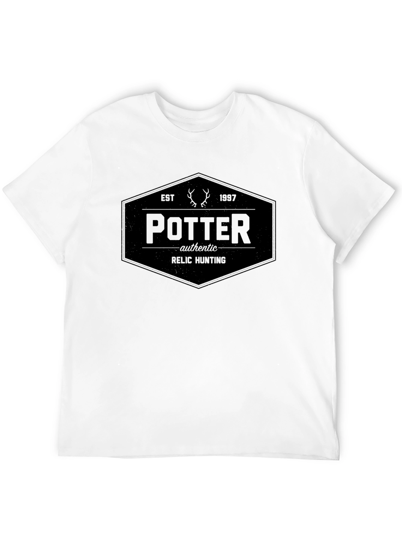 Black Potter Relic Hunting Tee - Authentic Vintage Design view 12