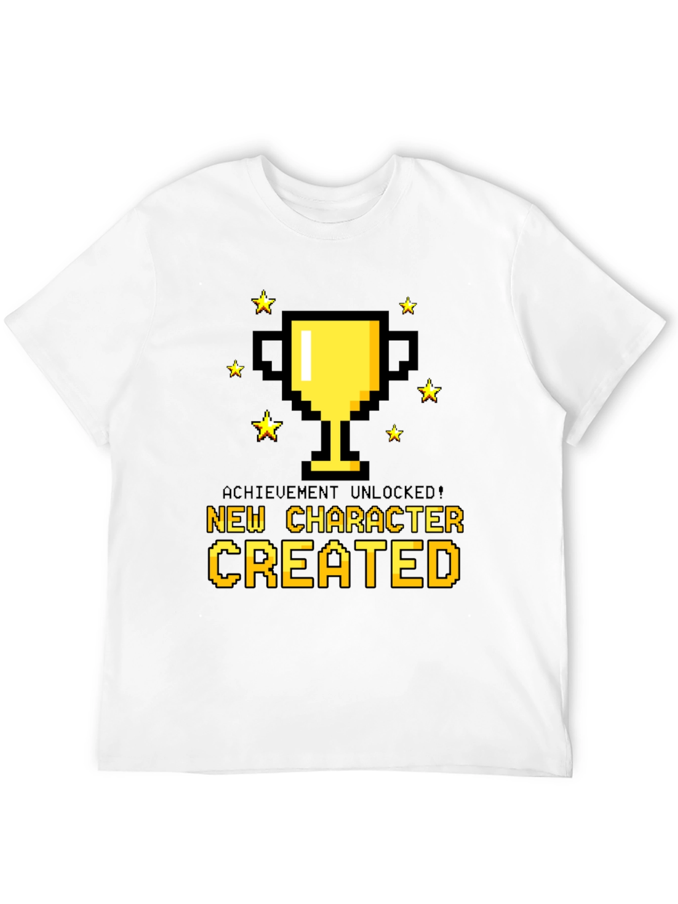 Black New Character Created Graphic T-Shirt view 12