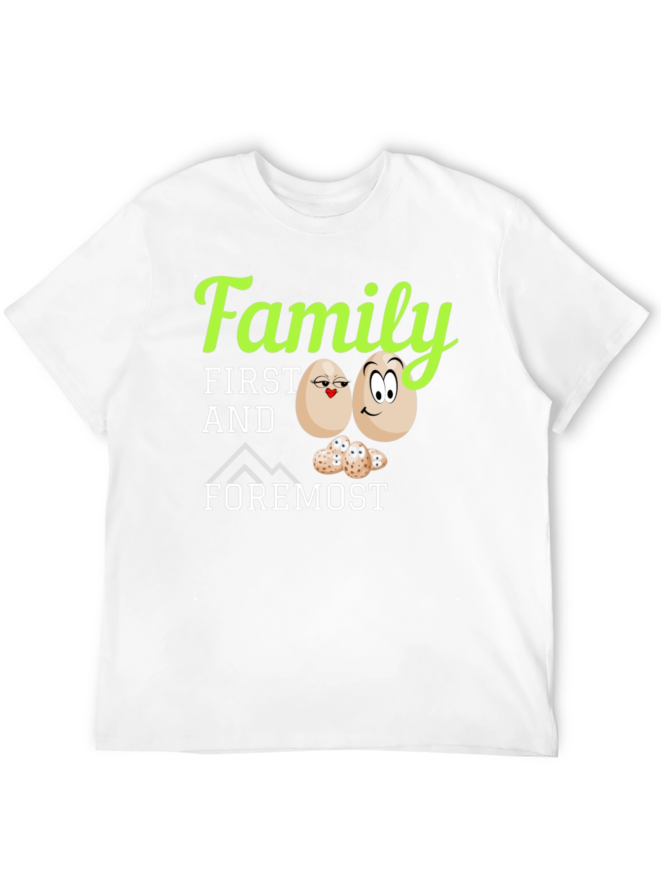 Black Family First T-Shirt - Cute Egg Design view 12