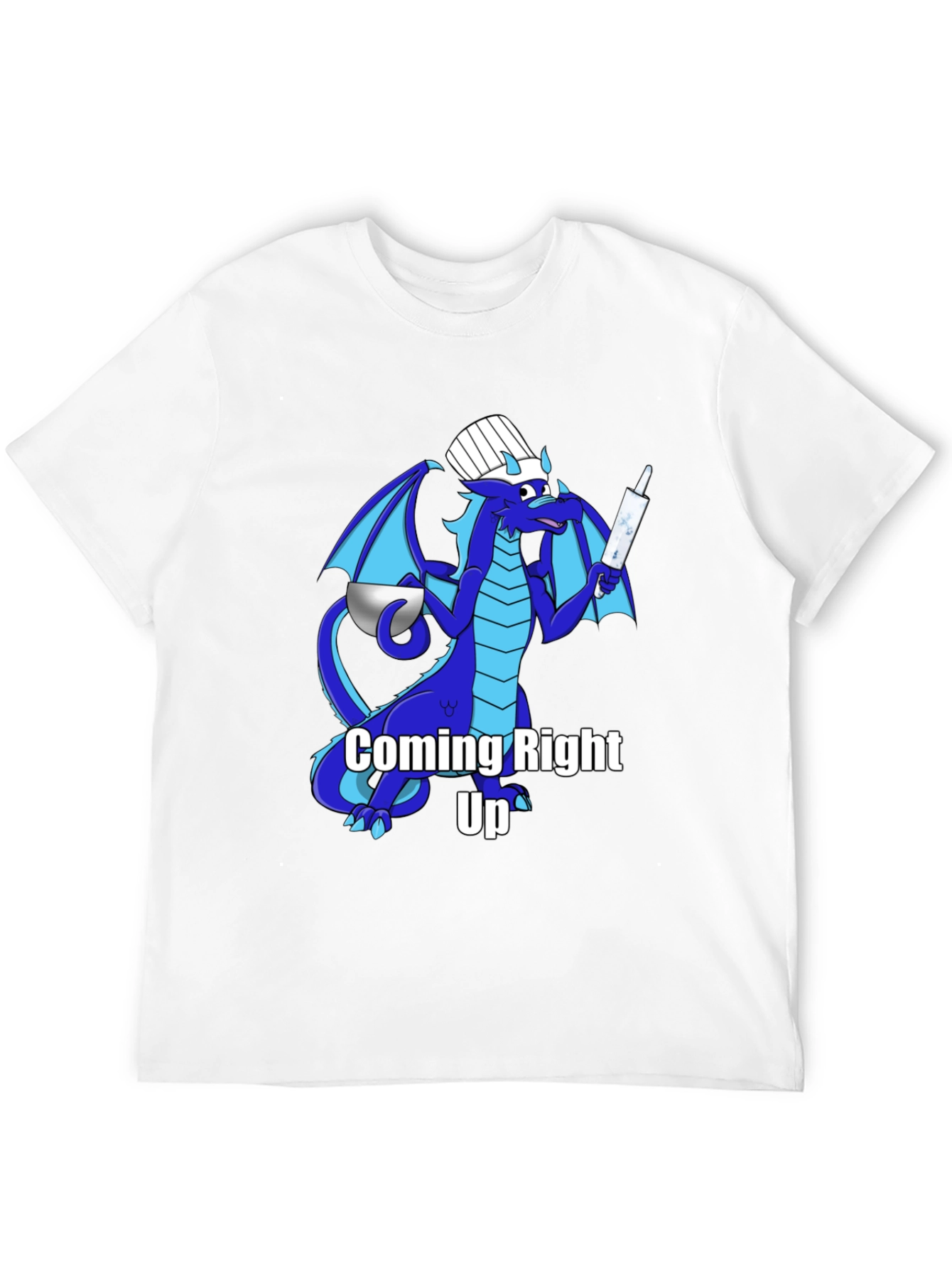 Black Chef Dragon T-Shirt - "Coming Right Up!" view 12