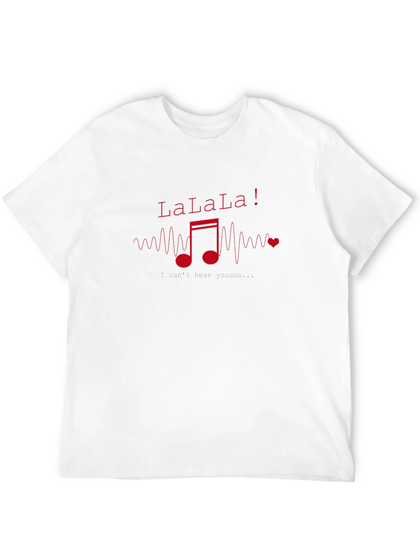Black LaLaLa Music Note Graphic T-Shirt view 12