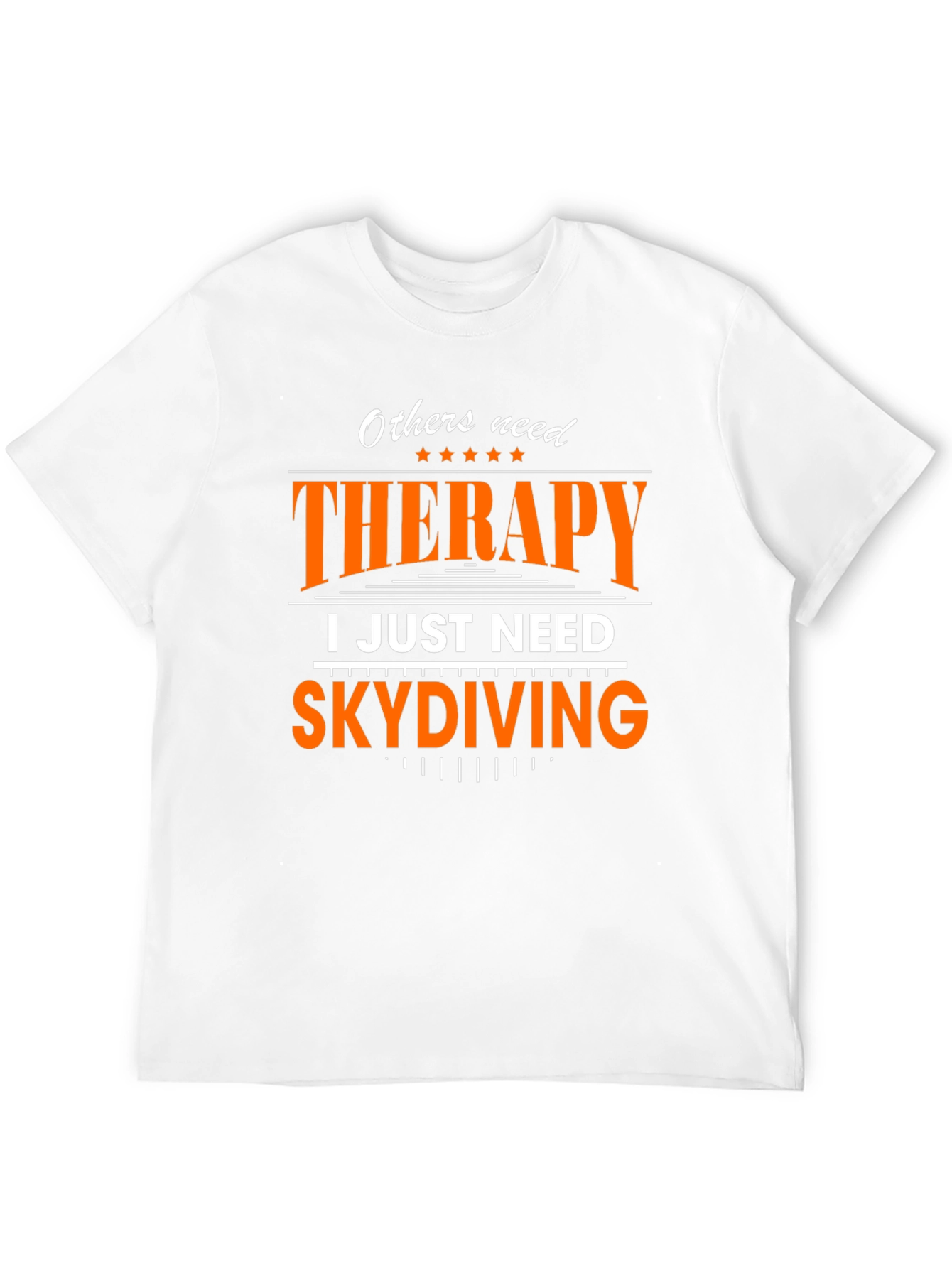 Black Skydiving Therapy T-Shirt view 12