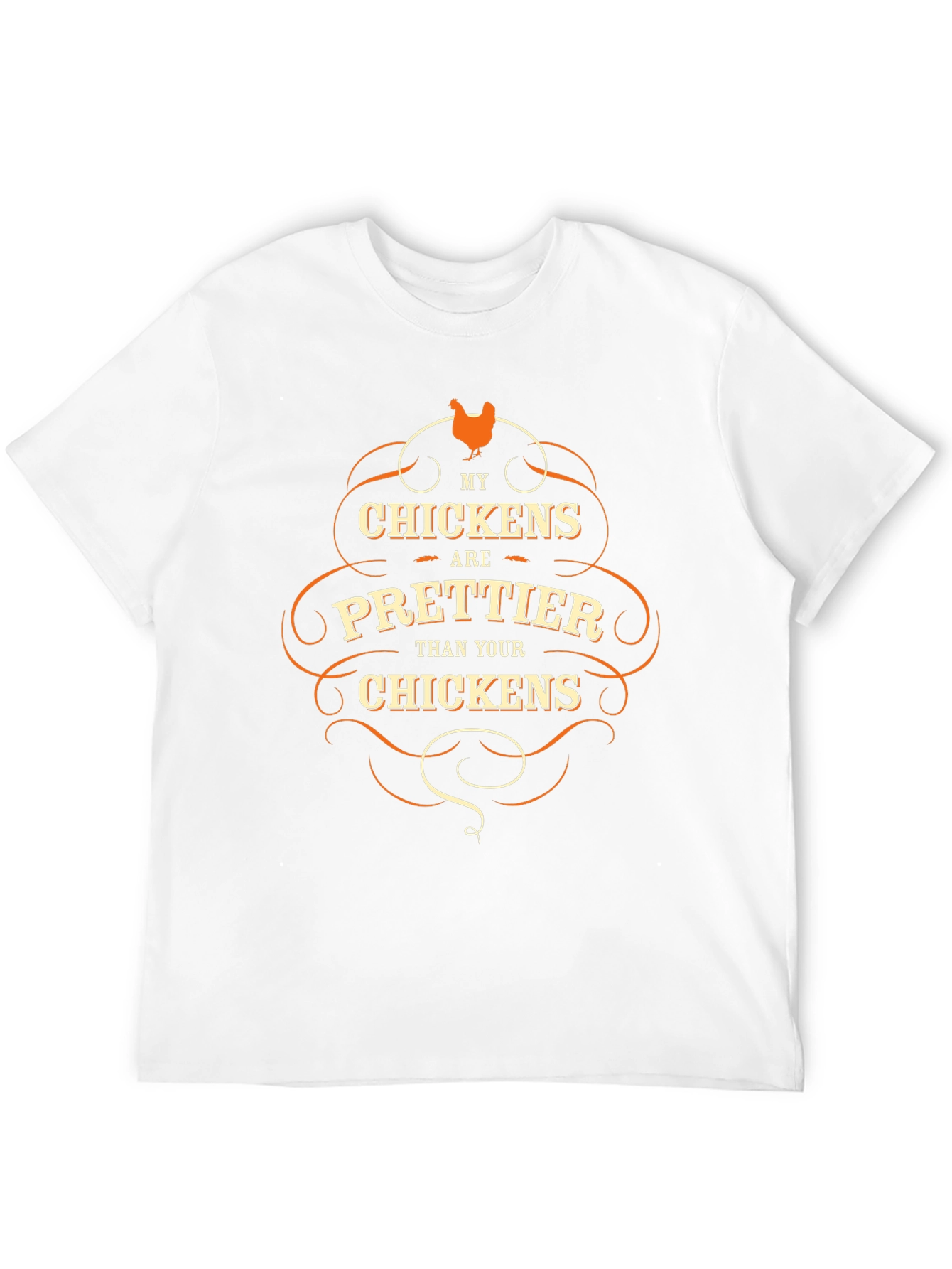 Black Funny Chicken Lover T-Shirt - My Chickens are Prettier view 12