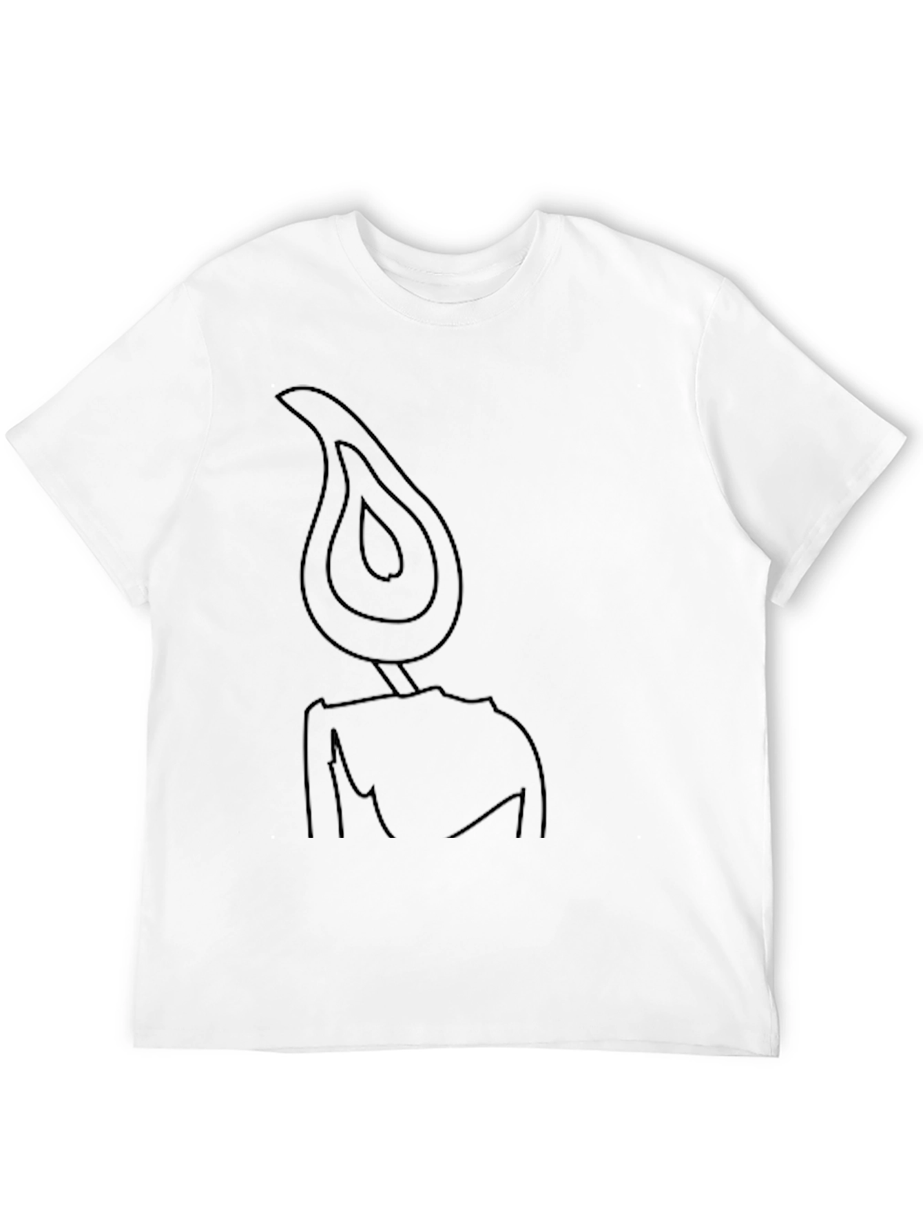 Black Abstract Candle Graphic Tee - Black view 12