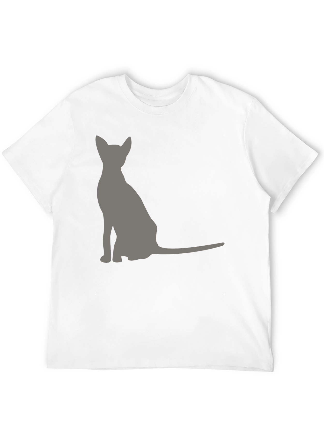 Black Cool Cat Silhouette Graphic Tee - Black view 12